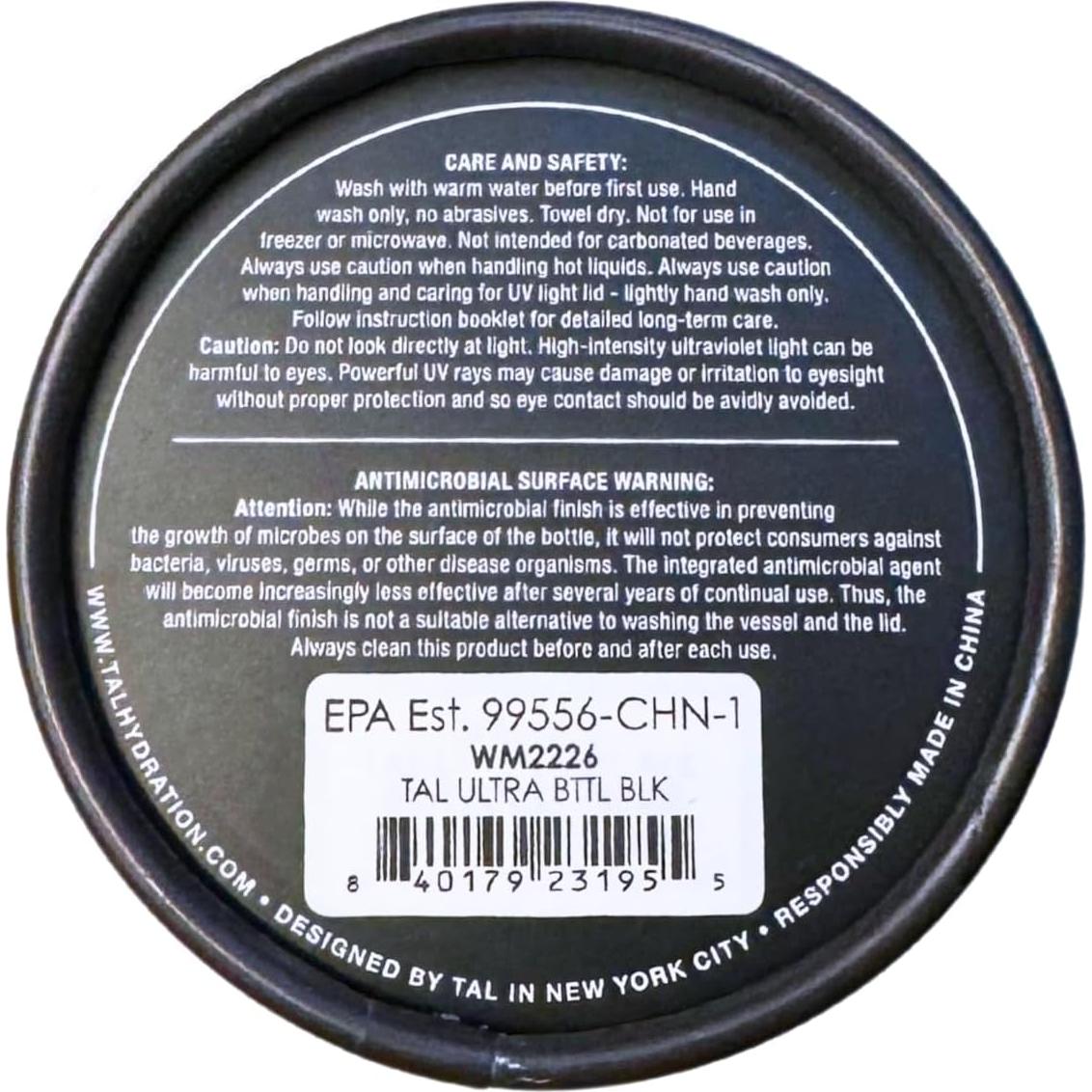 Botella de Agua Aislada Tal Ultra 532ml con Autolimpieza UV-C
