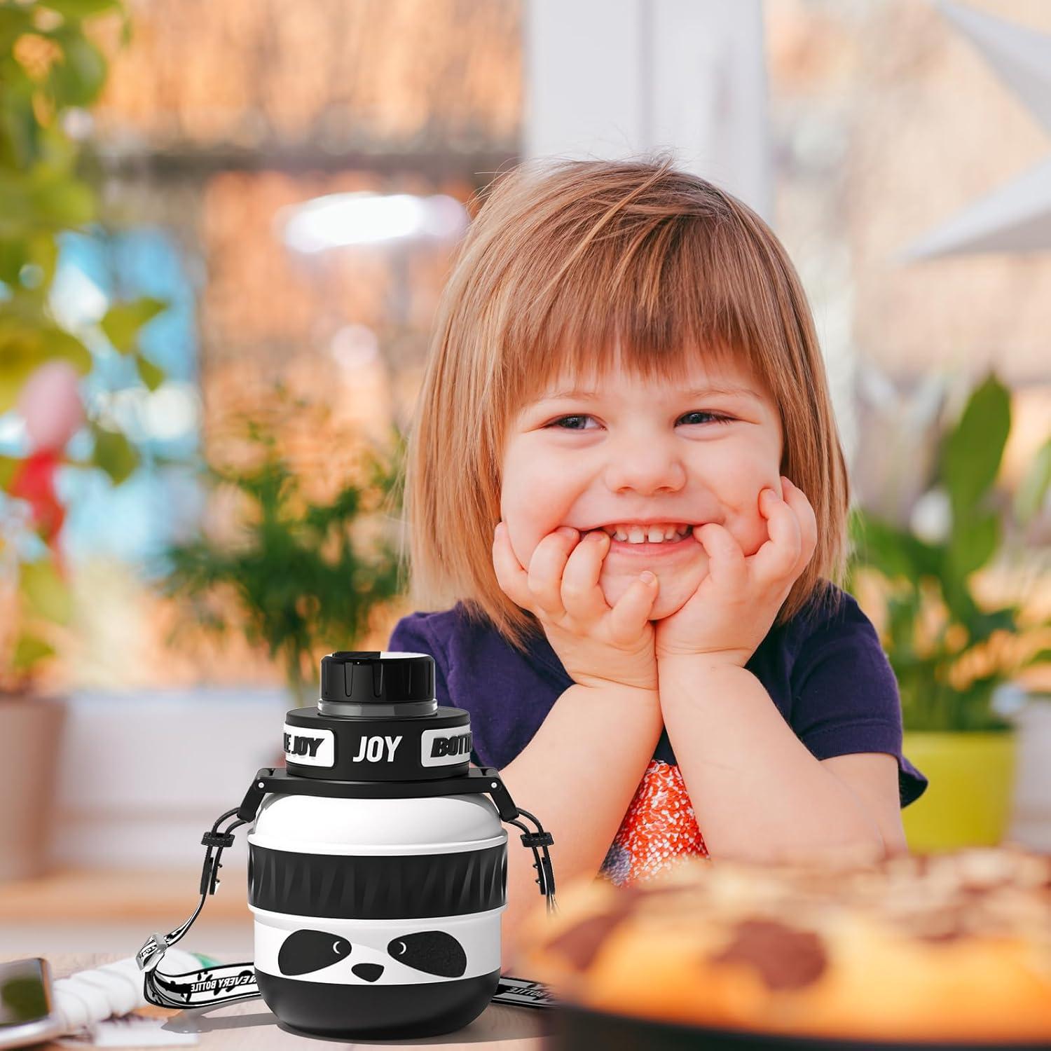 Botella de Agua Acero Inoxidable BOTTLE JOY Panda 473 ml