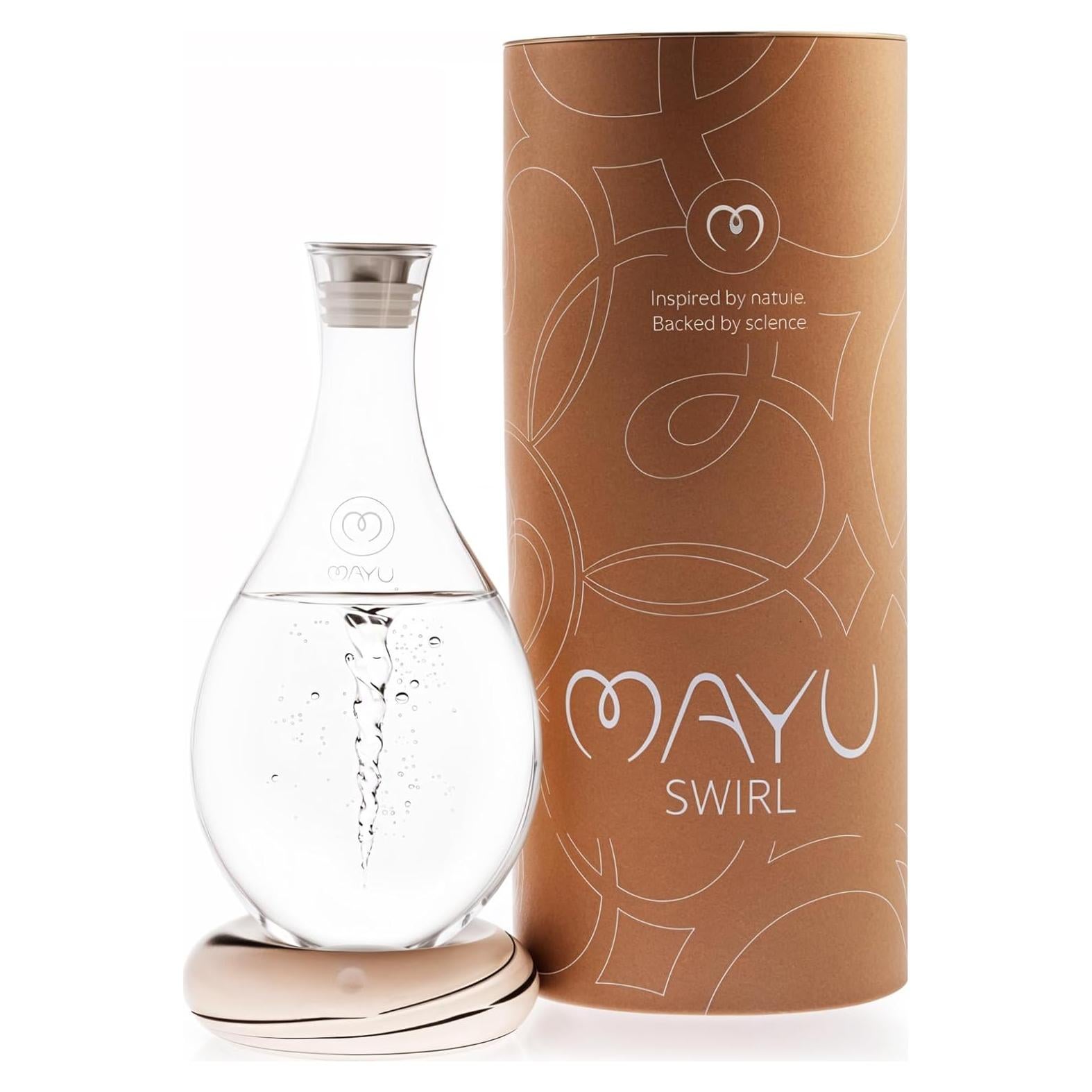 Jarra de Agua MayuSwirl 1.5L Vidrio Borosilicato Base Tierra