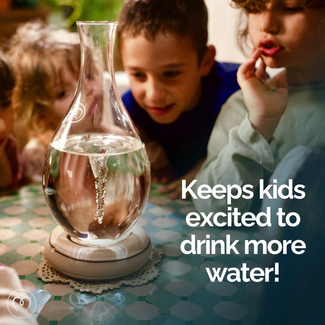 Jarra de Agua MayuSwirl 1.5L Vidrio Borosilicato Base Tierra