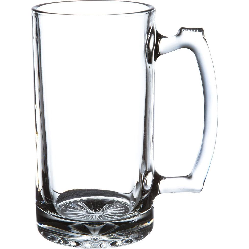 Taza de Vidrio Transparente 0.47L 7" Alta Resistencia