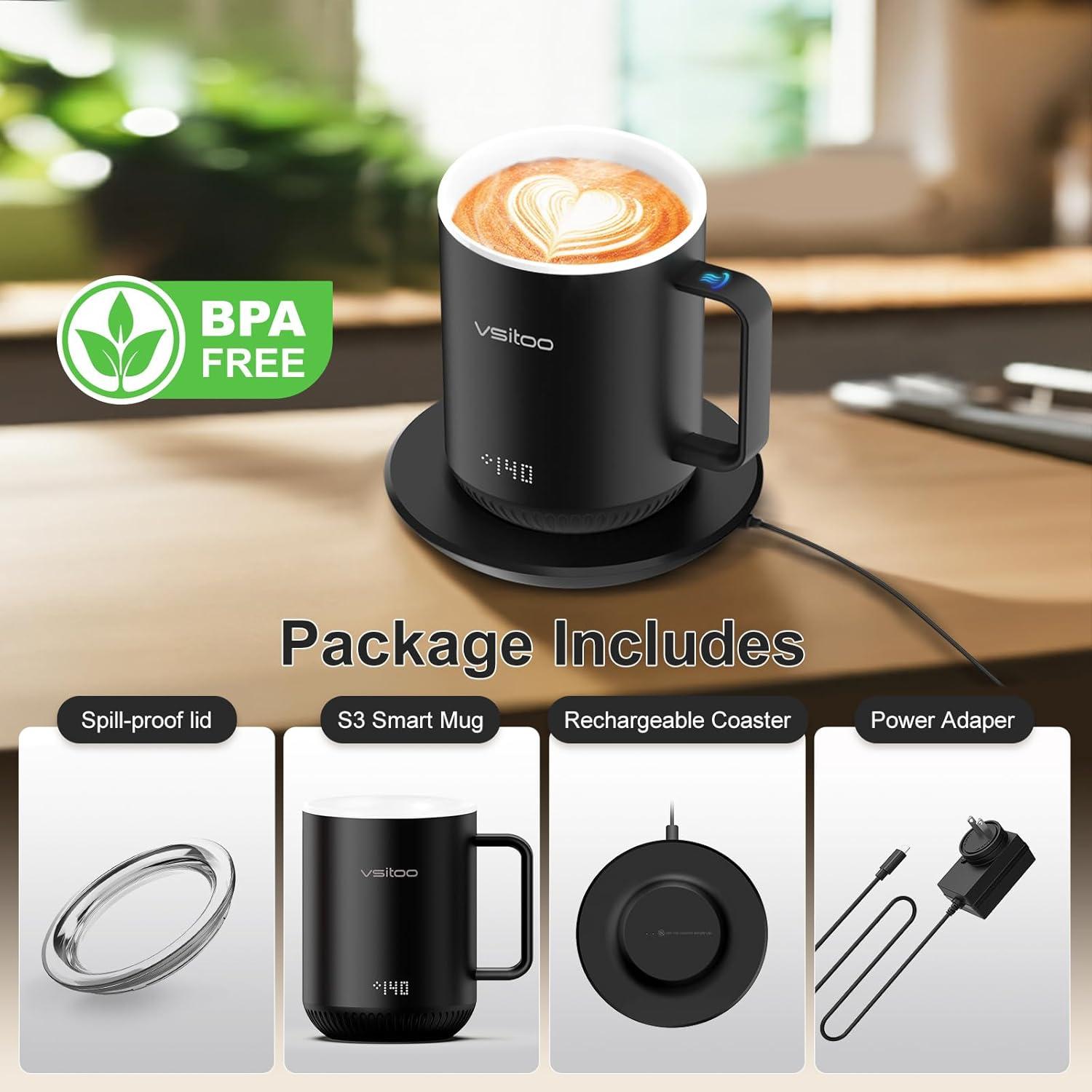 Taza Inteligente Vsitoo S3 0.3 L Autocalentable Control App
