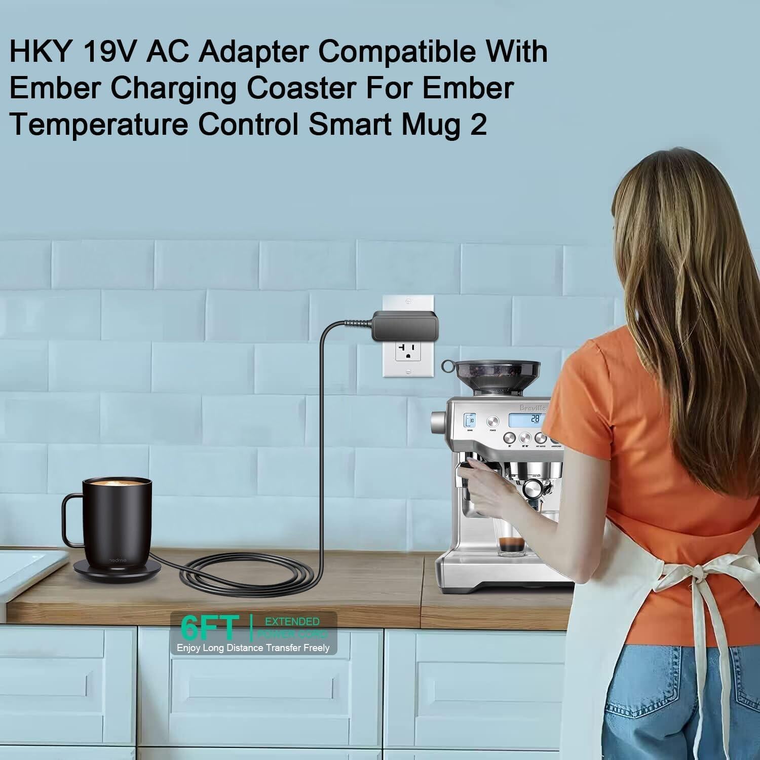 Adaptador de corriente HKY 19V para taza Ember 2 - 32W