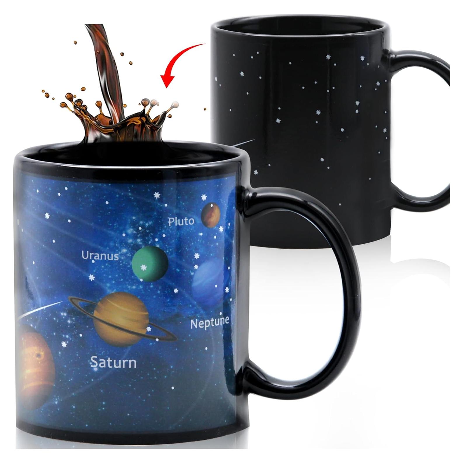 Taza mágica FableKnot 11oz cambio de color sistema solar