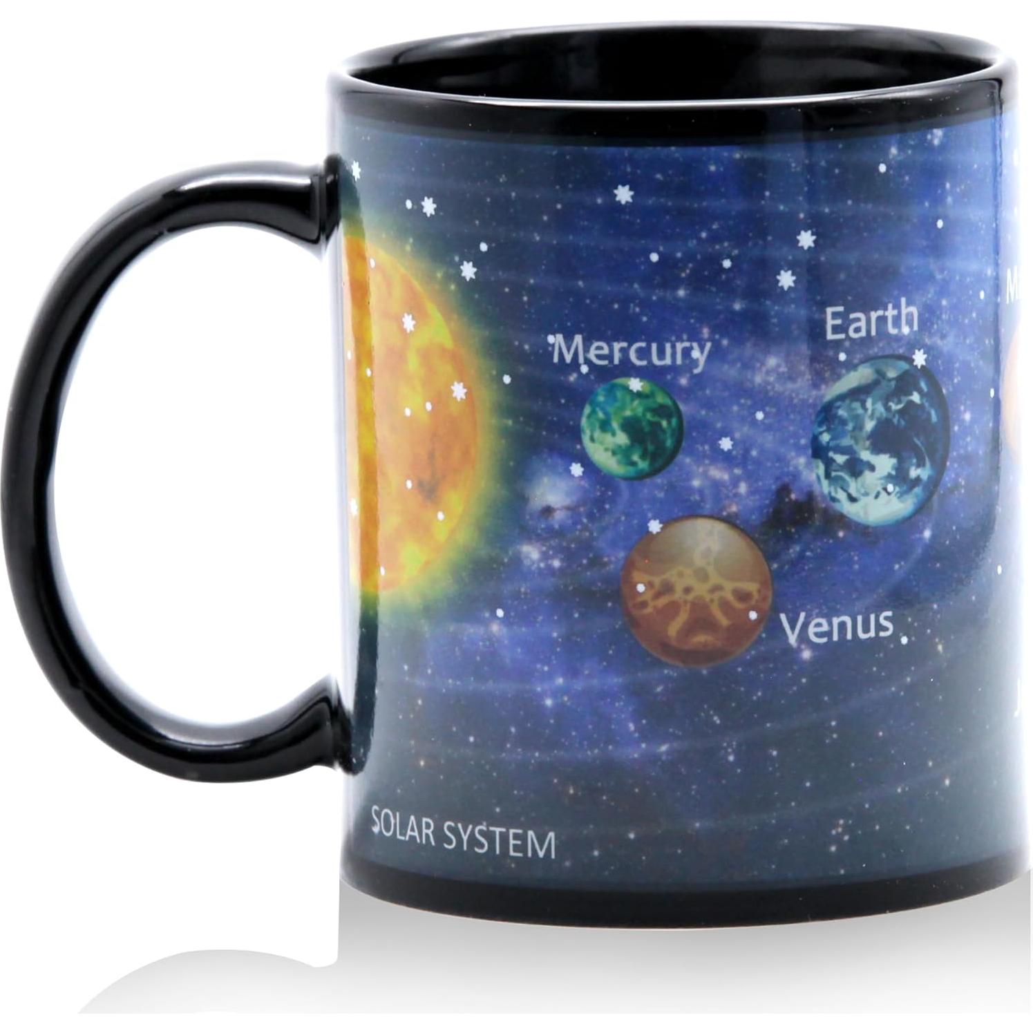 Taza mágica FableKnot 11oz cambio de color sistema solar