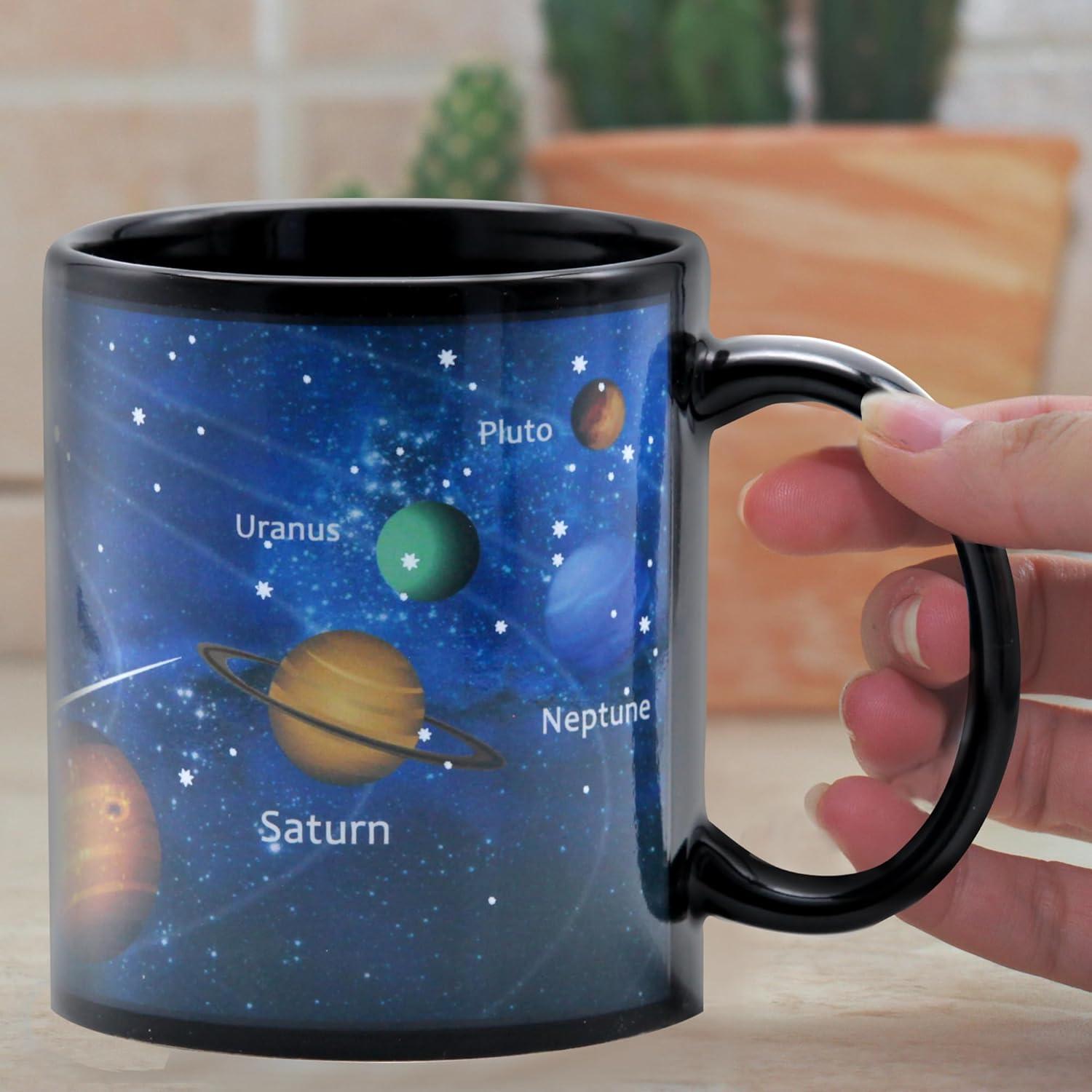 Taza mágica FableKnot 11oz cambio de color sistema solar