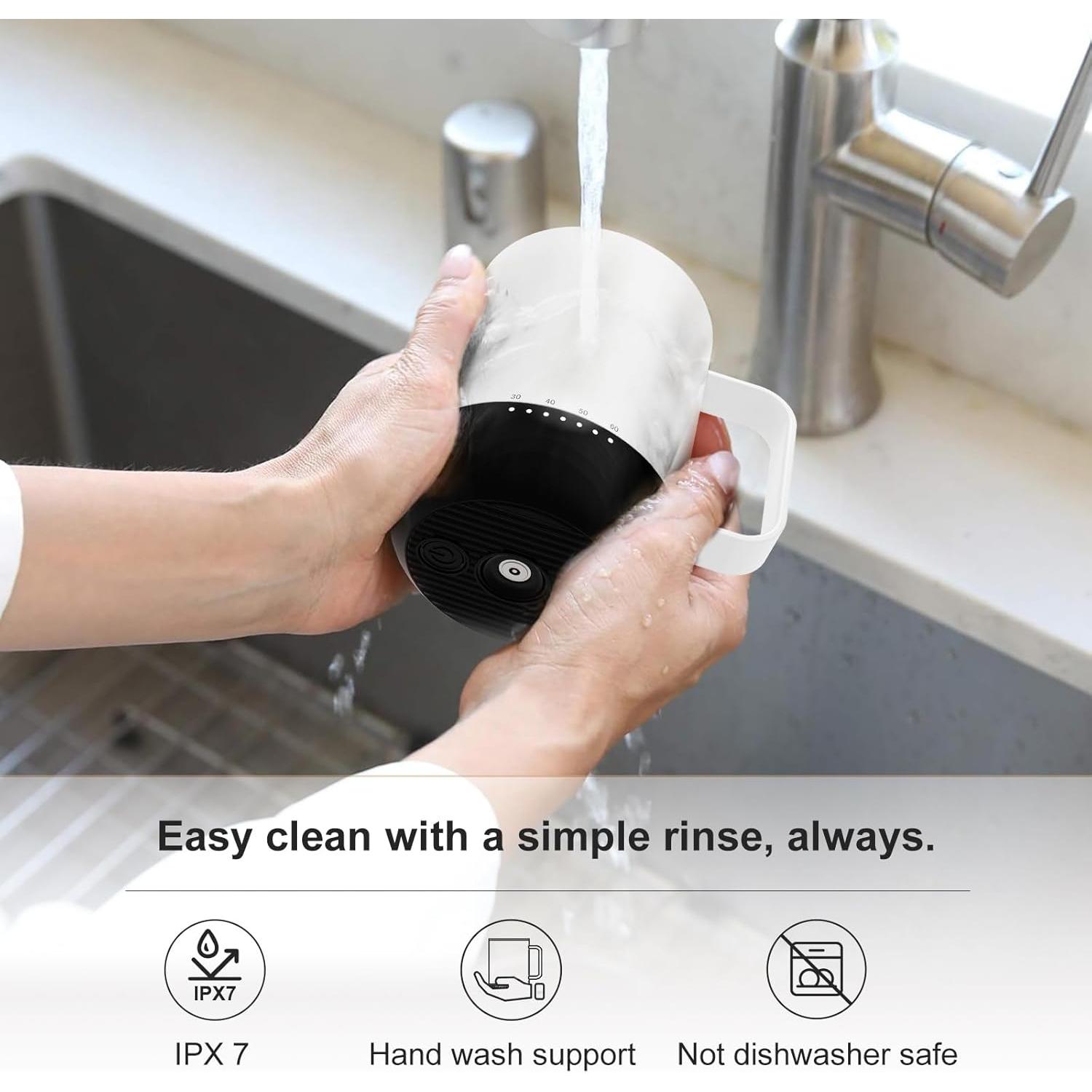 Taza inteligente calentada VSITOO S3PRO 14 oz Blanca