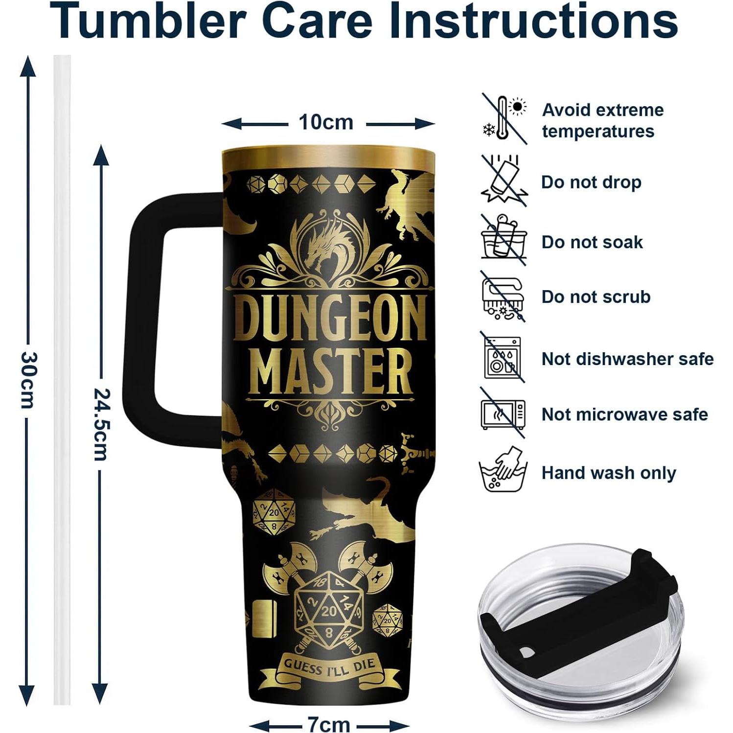 Taza Térmica Aislada 34HD 1.18L con Asa y Popote Grabada