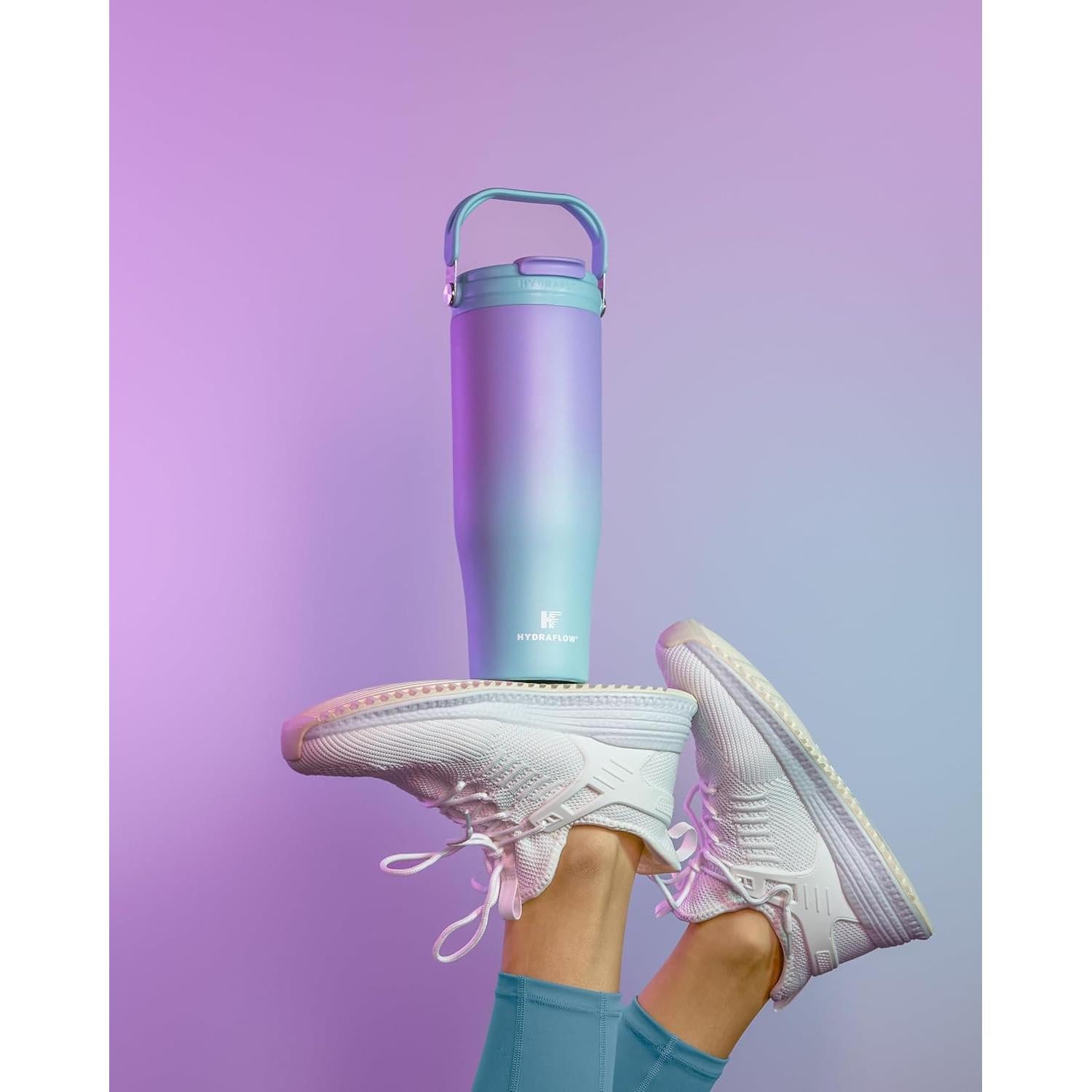 Taza de Viaje HYDRAFLOW 30 oz Acero Inoxidable Aislada