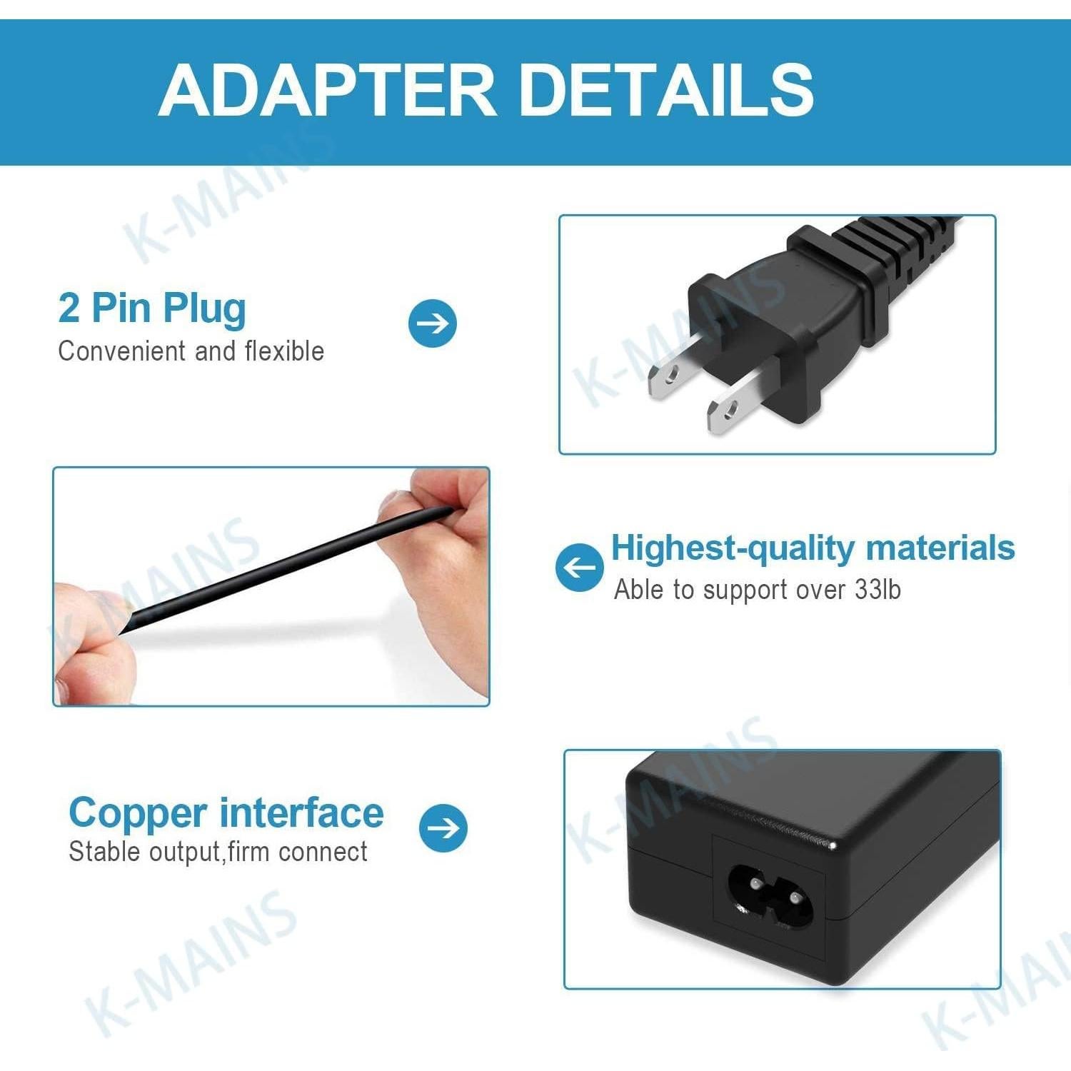 Cargador Adaptador de Corriente Accesorio USA para Taza Ember 1ra Gen