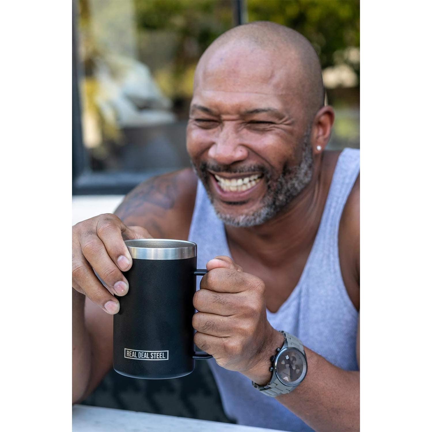 Taza Aislada Doble Pared Real Deal Steel - Set de 2, 590 ml