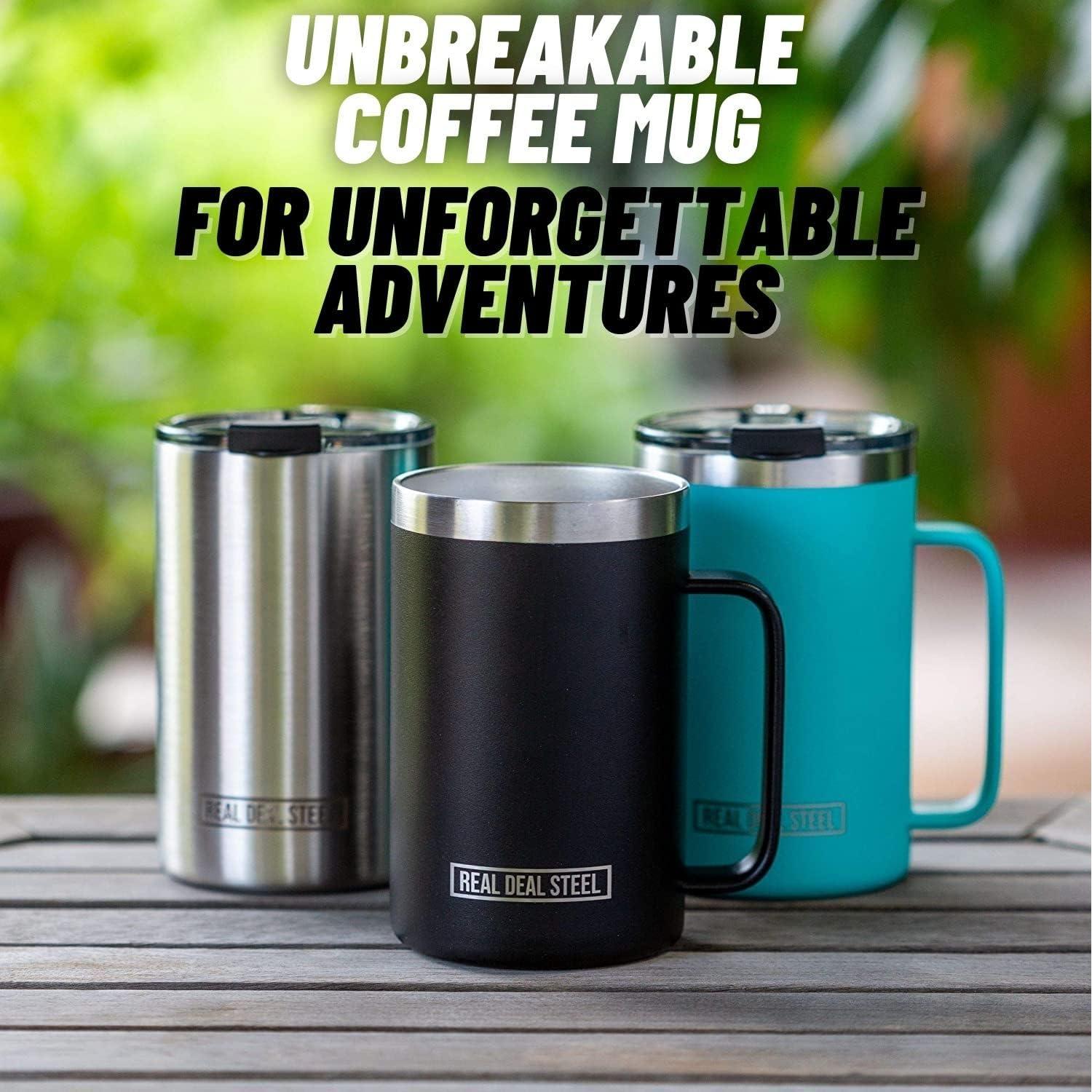 Taza Aislada Doble Pared Real Deal Steel - Set de 2, 590 ml