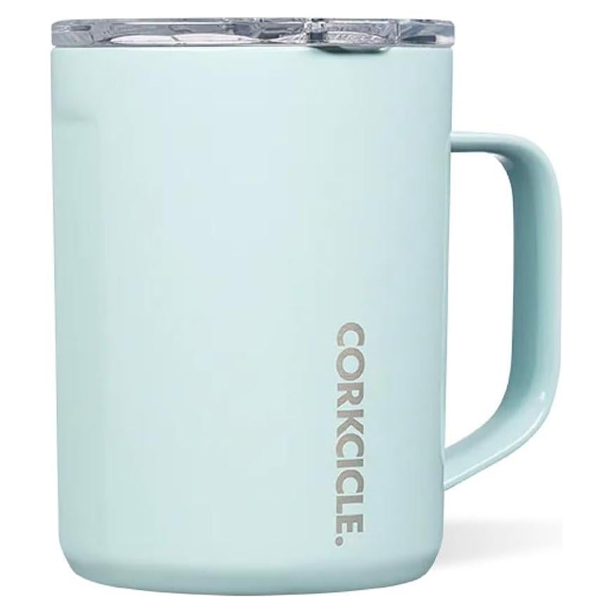 Taza de viaje Corkcicle de acero inoxidable 475 ml azul