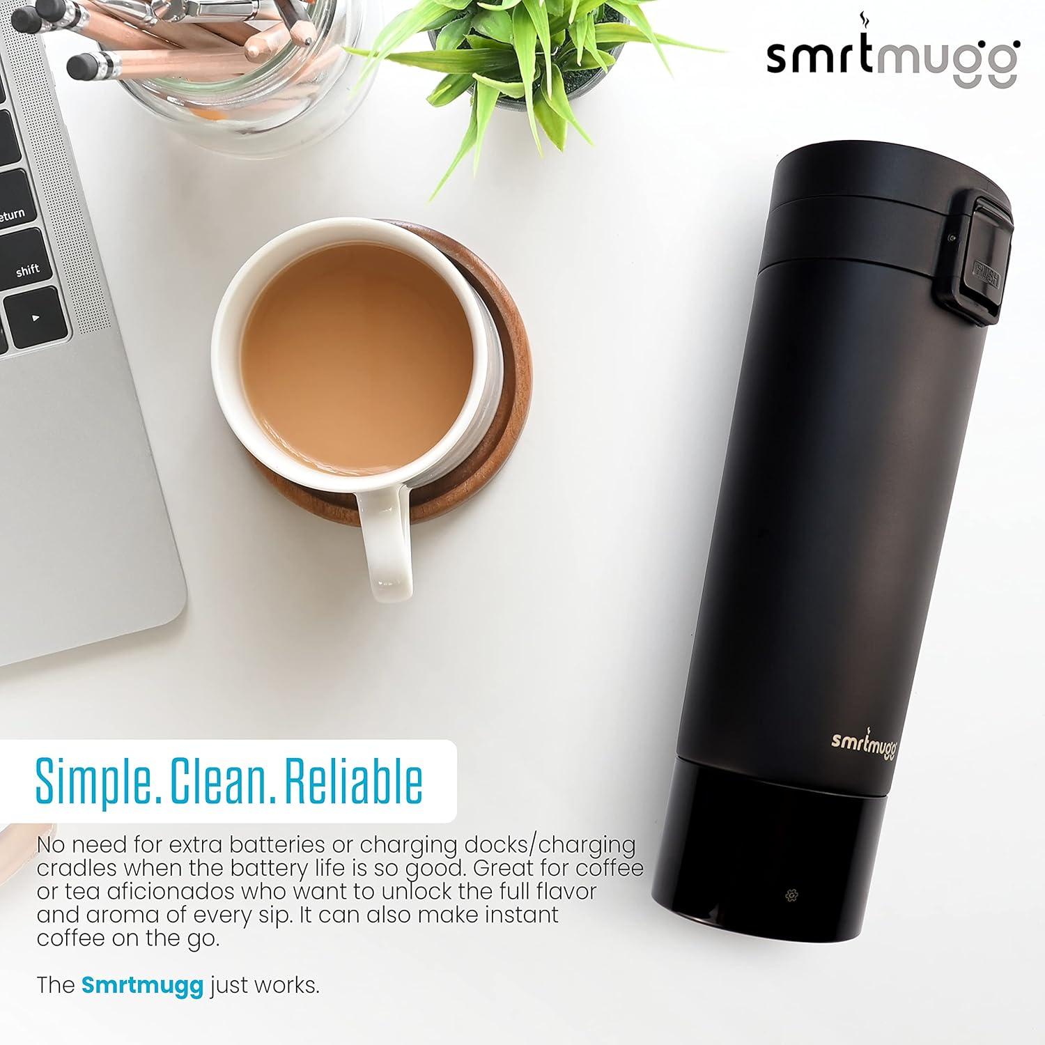 Taza Inteligente SMRTMUGG 300 ml Calentada Batería Larga Duración