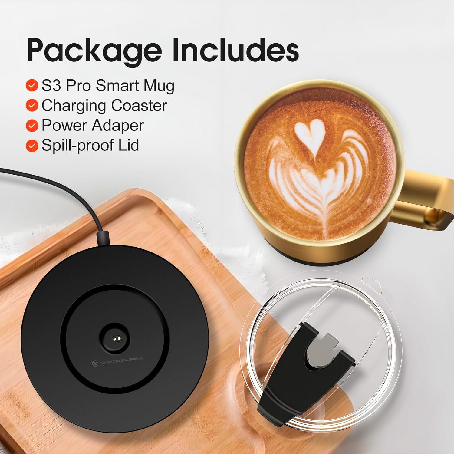 Taza de Café Calentada VSITOO S3 Pro Control Temperatura