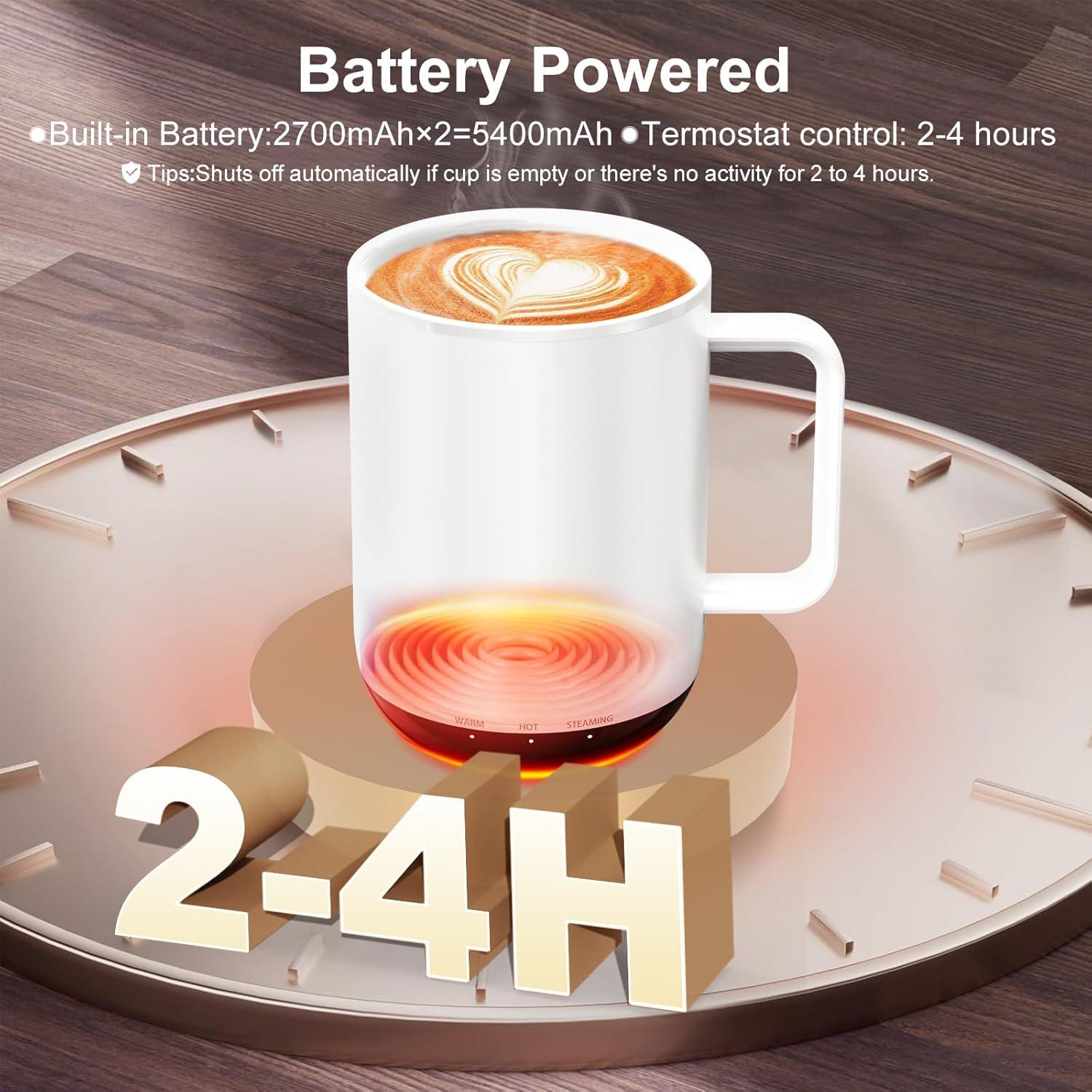 Taza de café inteligente autocalentable vsitoo S3 Plus 600ml