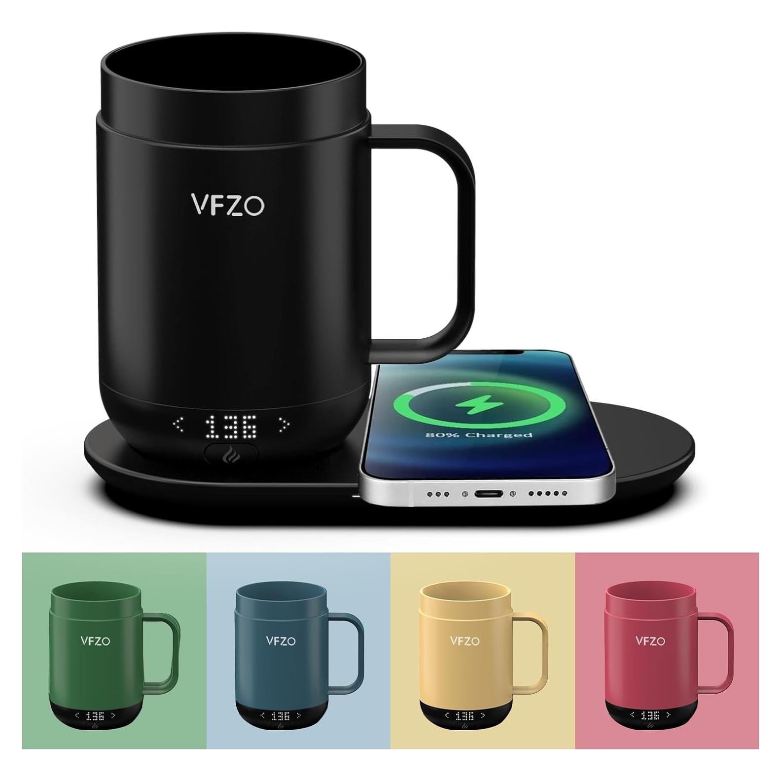 Taza Inteligente VFZO 16Oz Autocalentable Pantalla LED