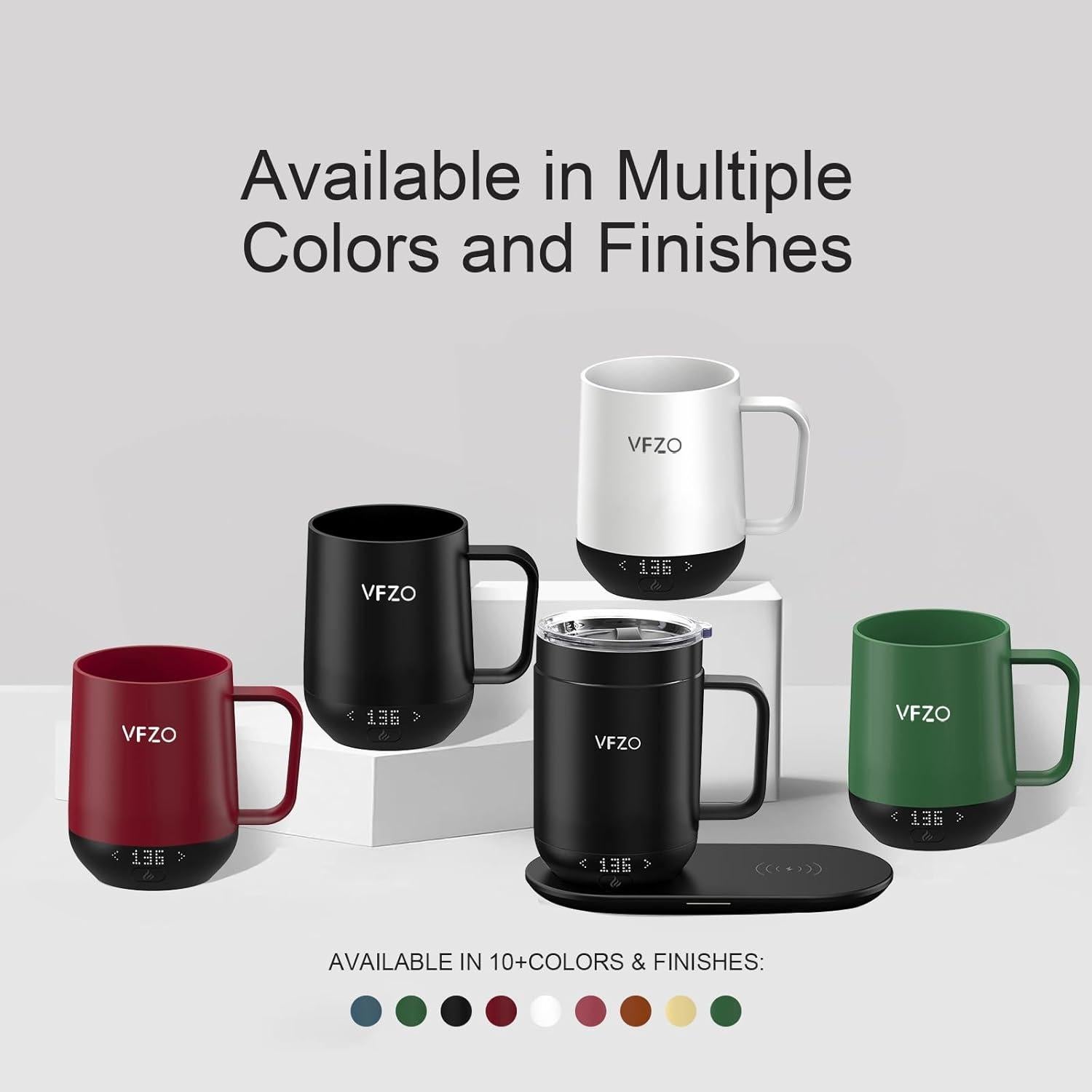 Taza Inteligente VFZO 16Oz Autocalentable Pantalla LED