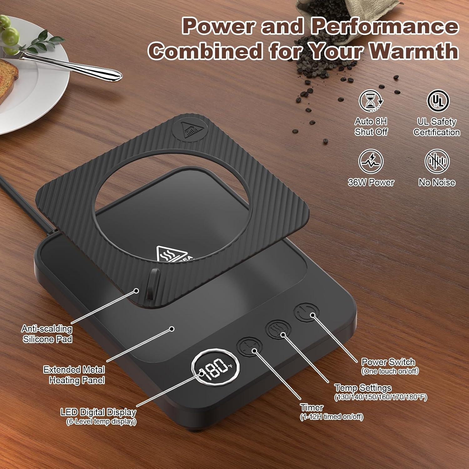 Calentador de Taza Eléctrico Felibeaco 36W con Taza 16oz