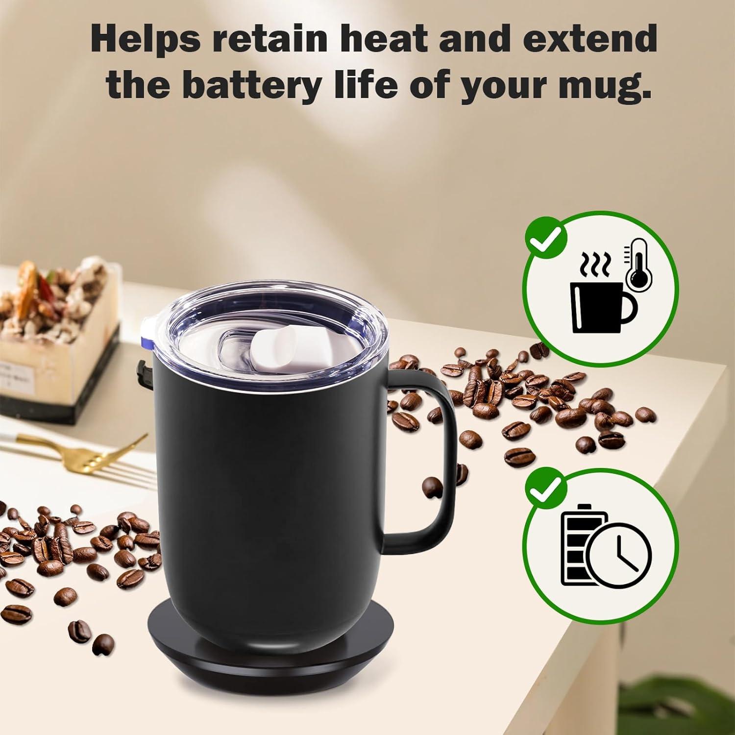 Paquete de 2 tapas magnéticas UWSTE para tazas Ember 14 oz