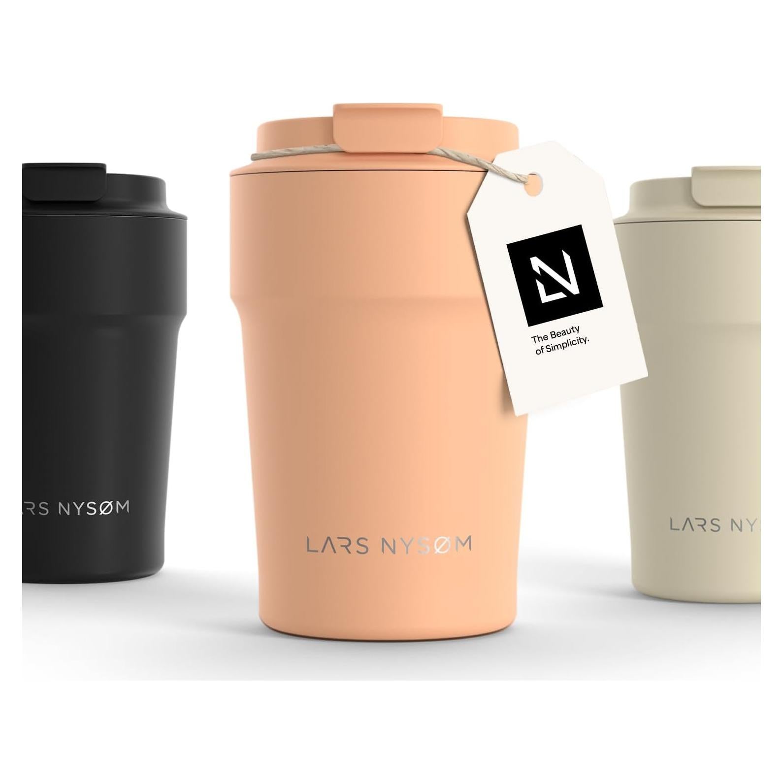 Taza Térmica LARS NYSØM 380ml Acero Inoxidable Durazno