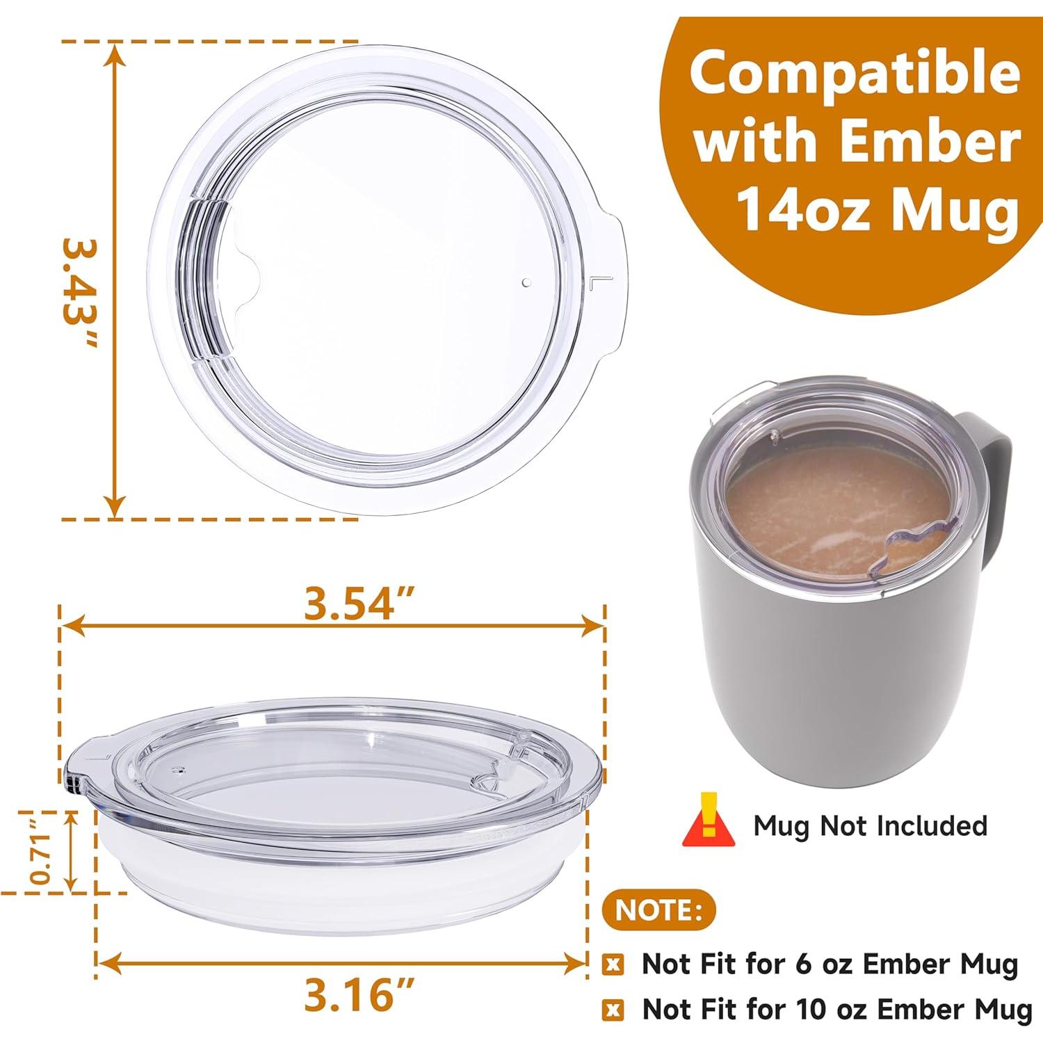 Tapa de Taza Inteligente Ember 14oz Kiicii a Prueba de Salpicaduras