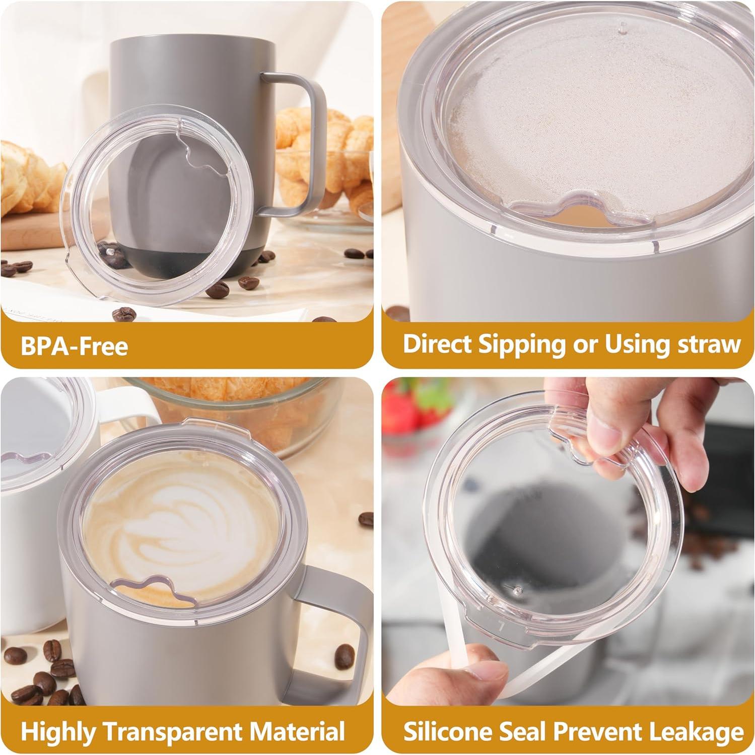 Tapa de Taza Inteligente Ember 14oz Kiicii a Prueba de Salpicaduras