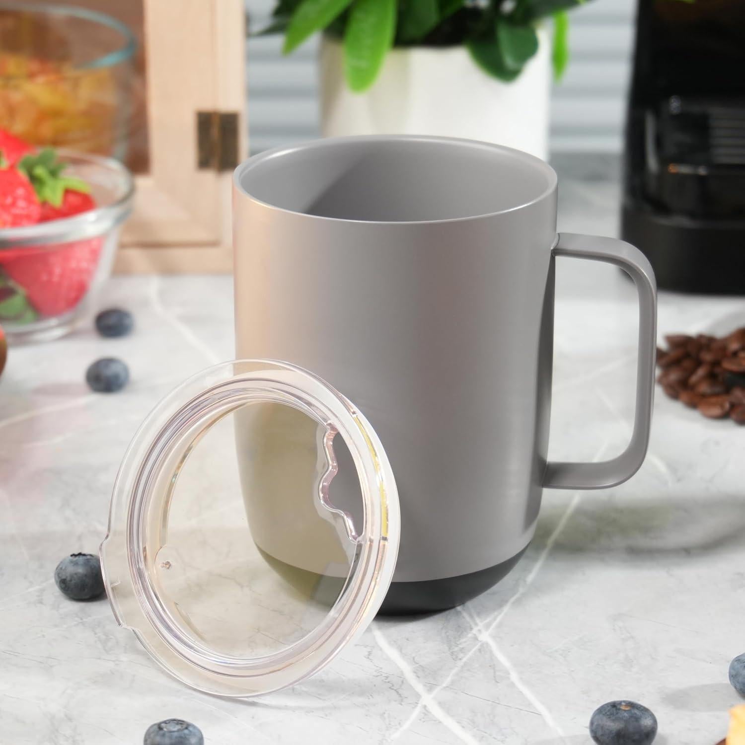 Tapa de Taza Inteligente Ember 14oz Kiicii a Prueba de Salpicaduras