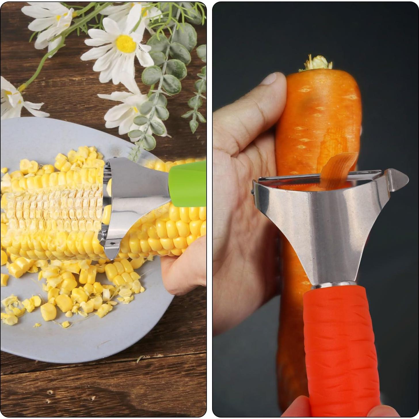 Desgrane de Maíz y Pelador de Frutas BOXOB Acero Inoxidable