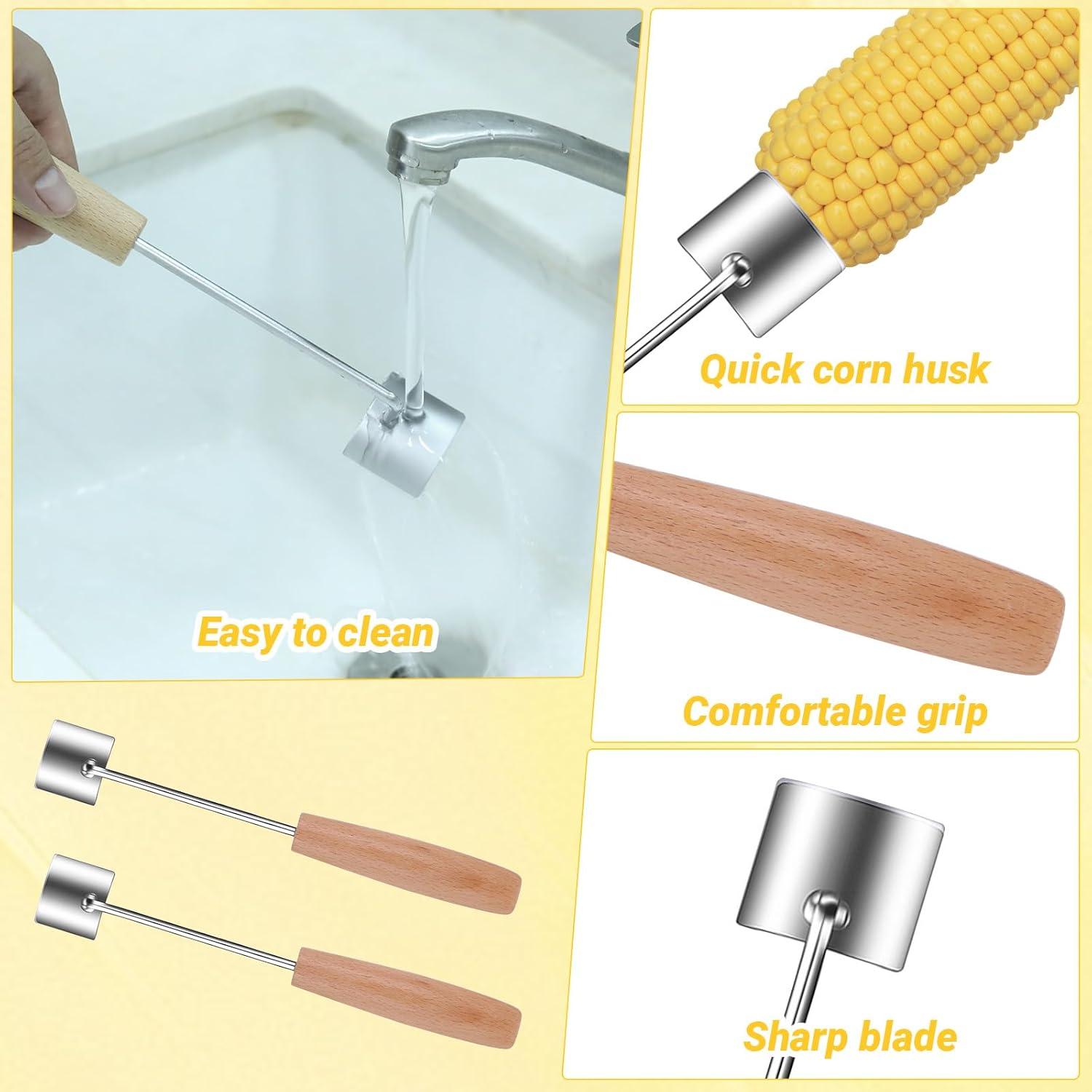 Pelador de Mazorcas de Maíz Tucnoeu 2 Pzs Acero Inoxidable