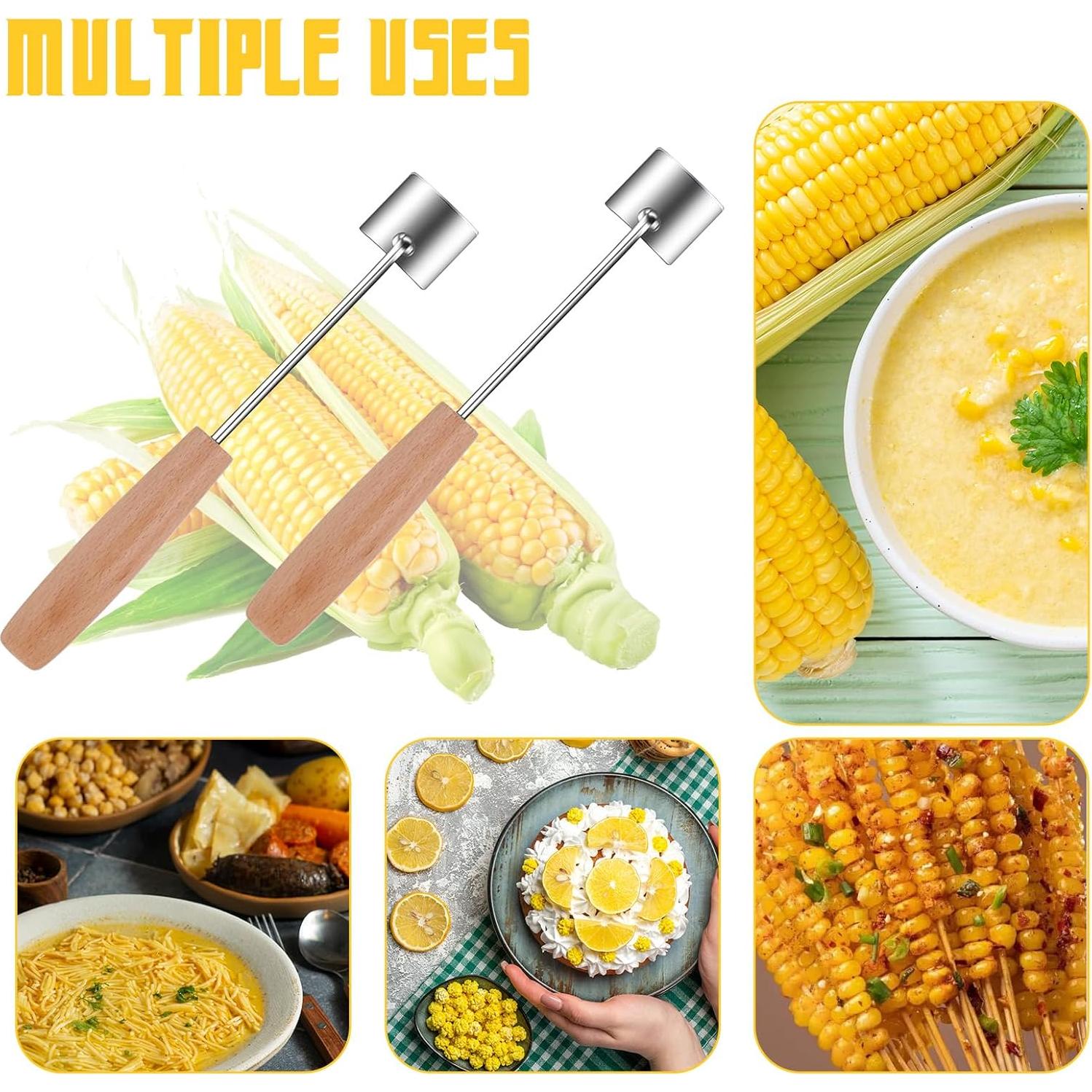 Pelador de Mazorcas de Maíz Tucnoeu 2 Pzs Acero Inoxidable
