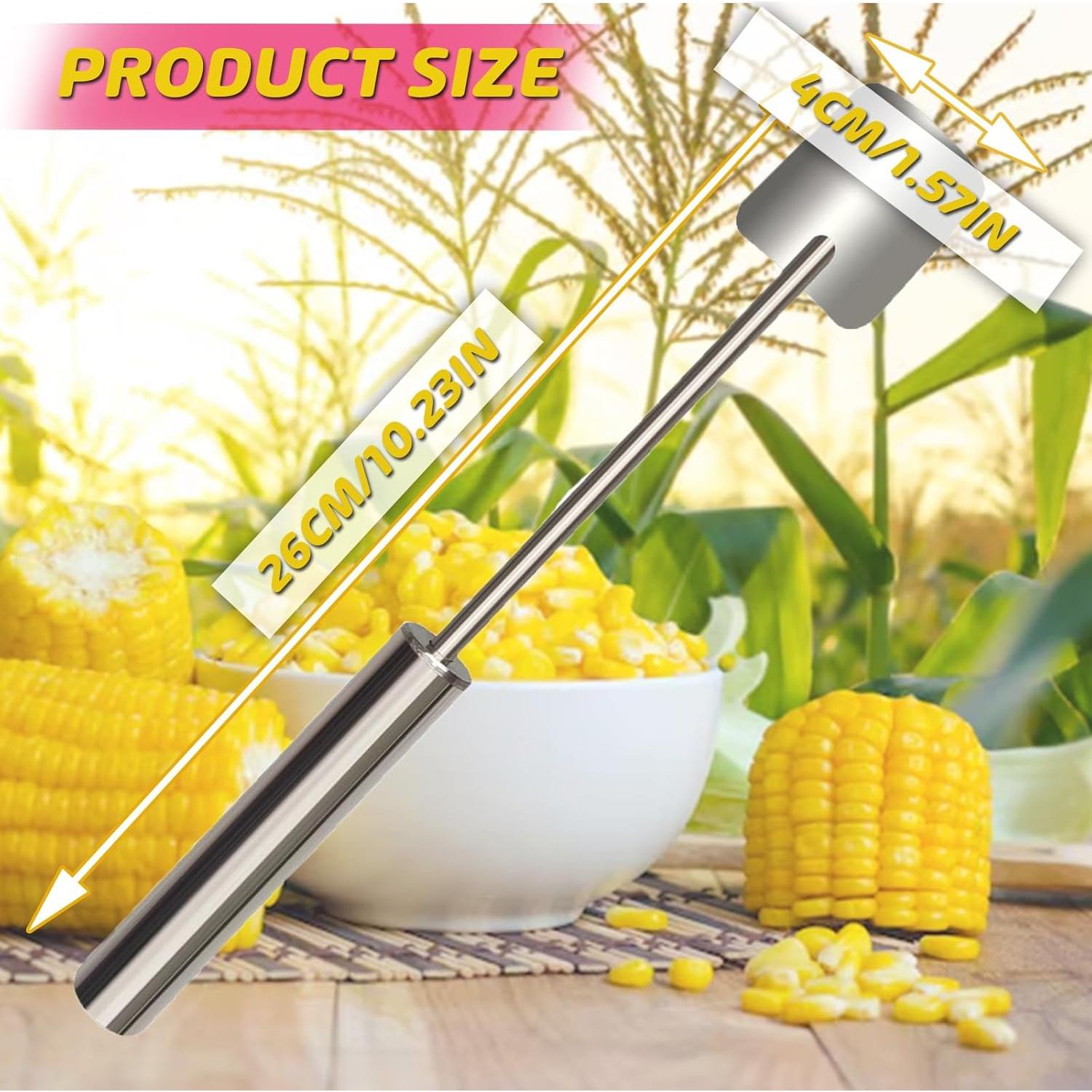 Pelador de Maíz TEZKIM, Acero Inoxidable, 2 Piezas