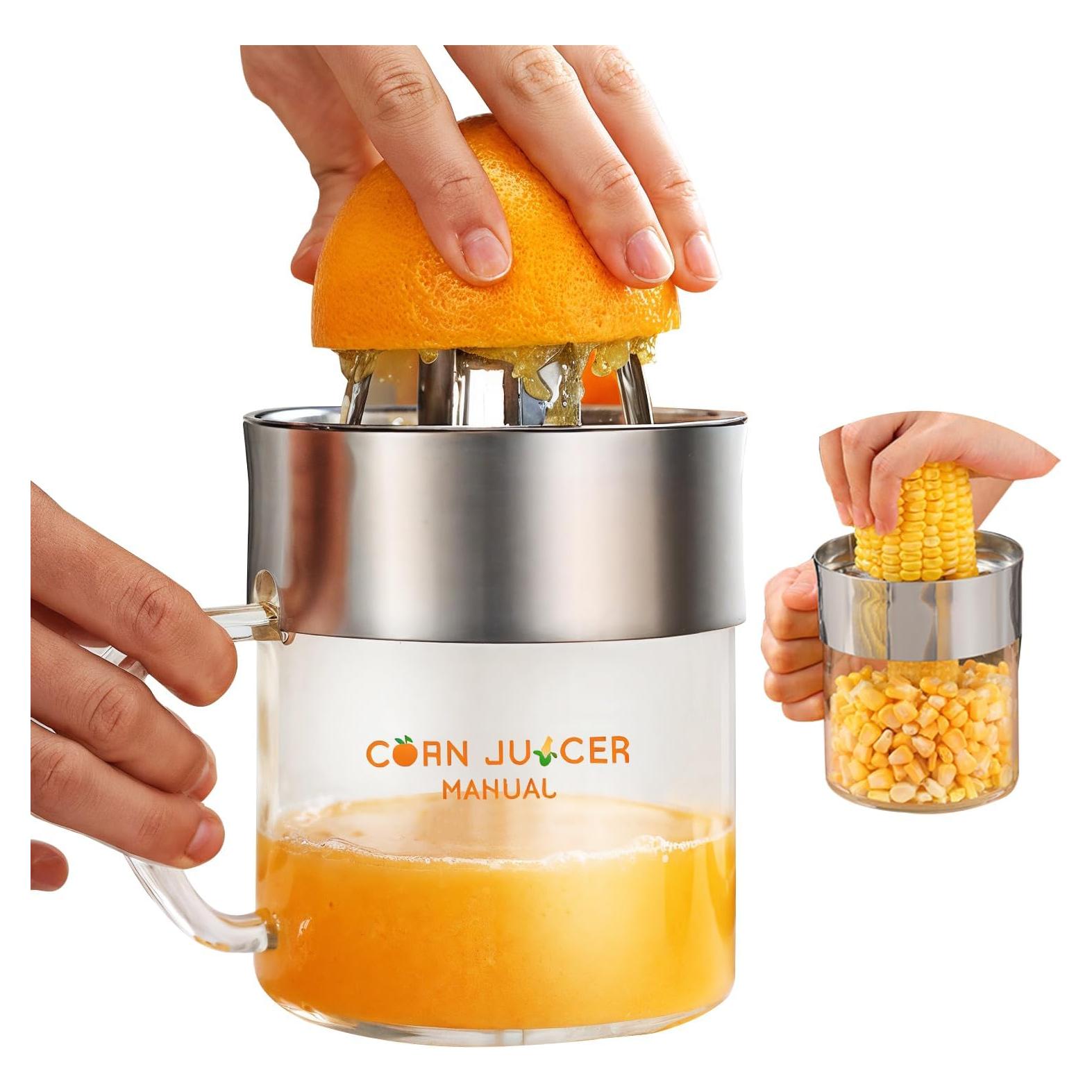 Desgranador de Maíz y Exprimidor Manual Ebuty YMYZ 2 en 1