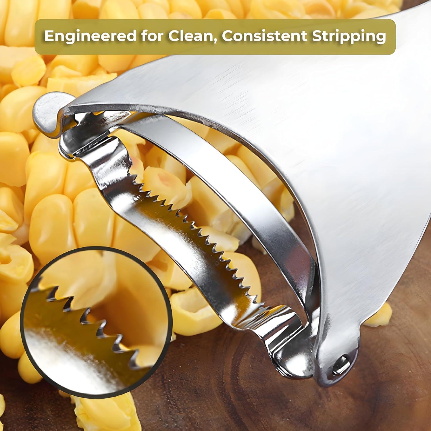 Pelador de Maíz de Acero Inoxidable Genérica - Herramienta Ergonómica