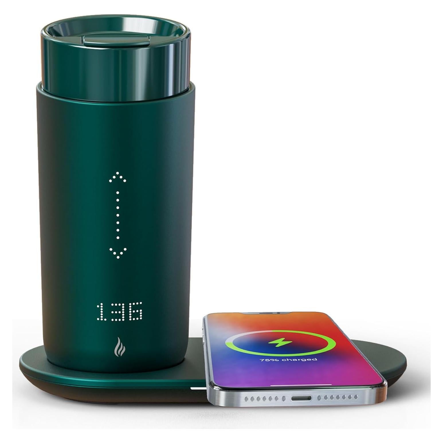 Taza de café calefaccionada LEGARDLILIU 12 oz control app