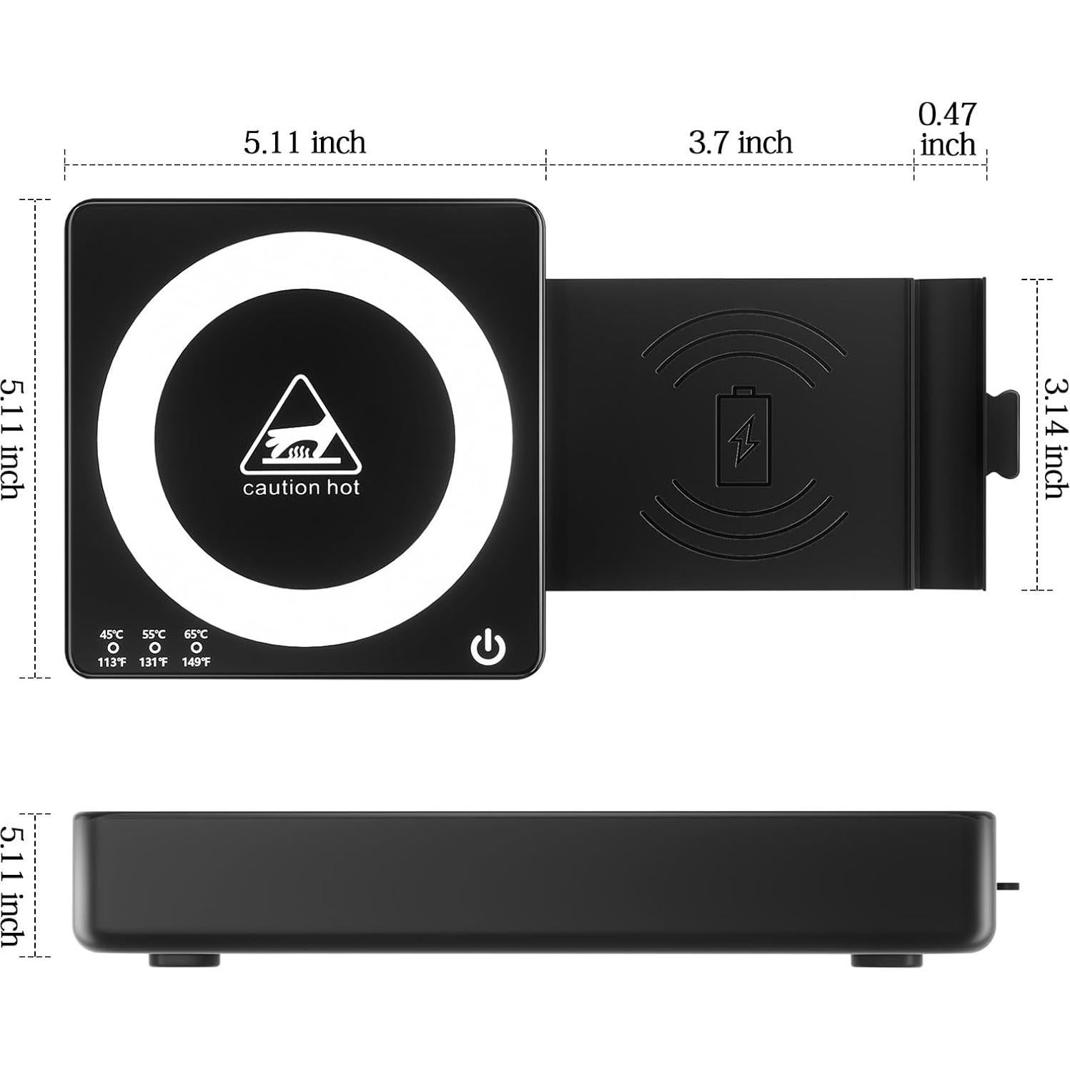 Calentador de Tazas WHOLEV 15W Inteligente 3 Temperaturas