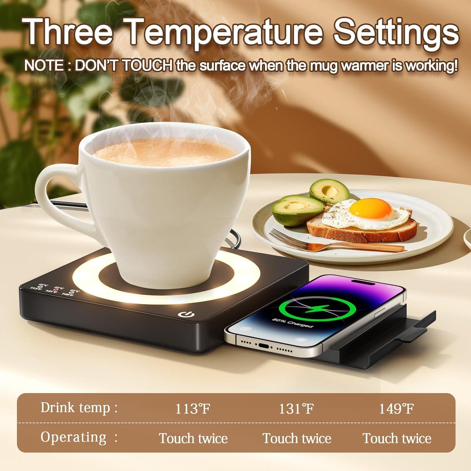 Calentador de Tazas WHOLEV 15W Inteligente 3 Temperaturas