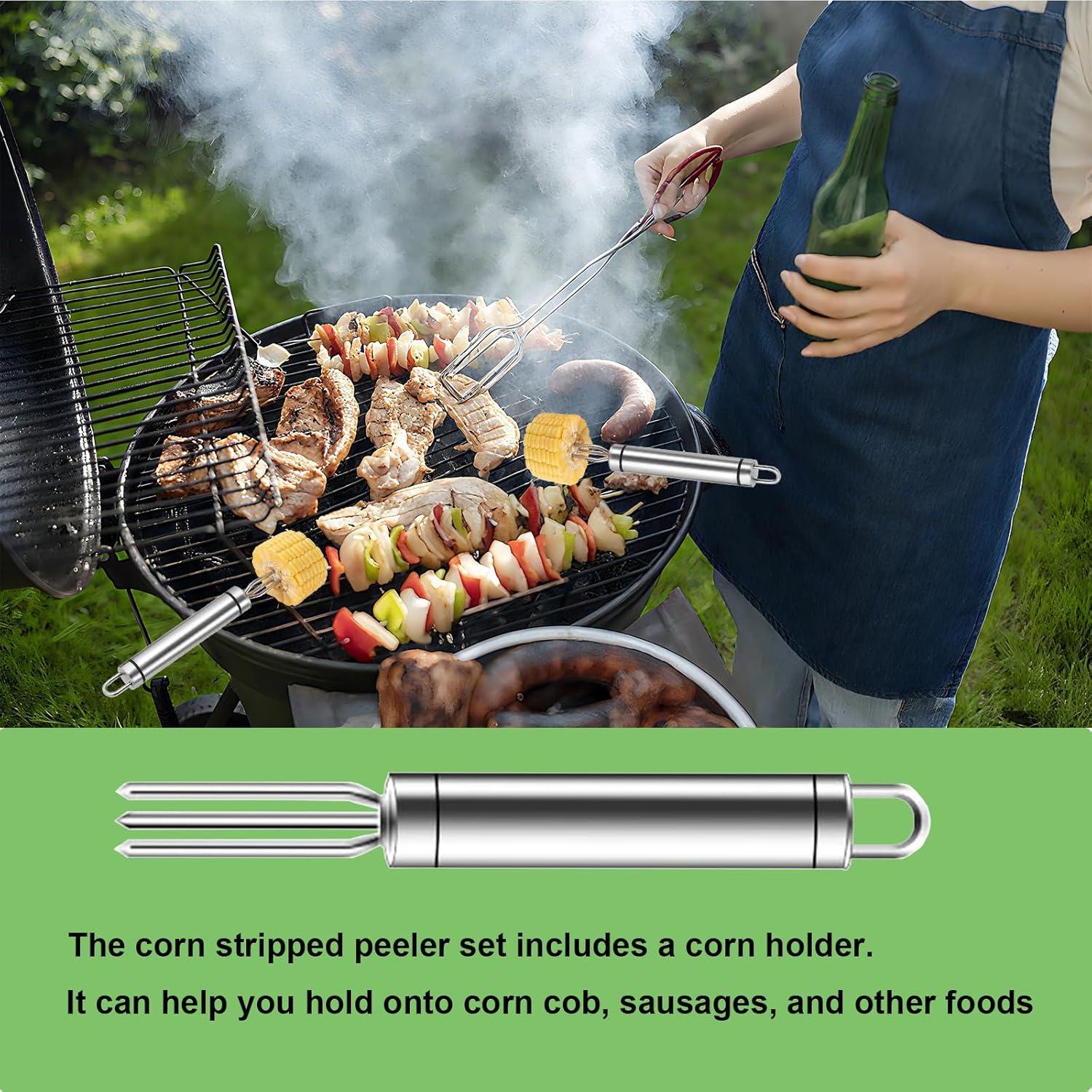 Pelador de Maíz 3PCS Tenxuzon Acero Inoxidable Mejorado 2025