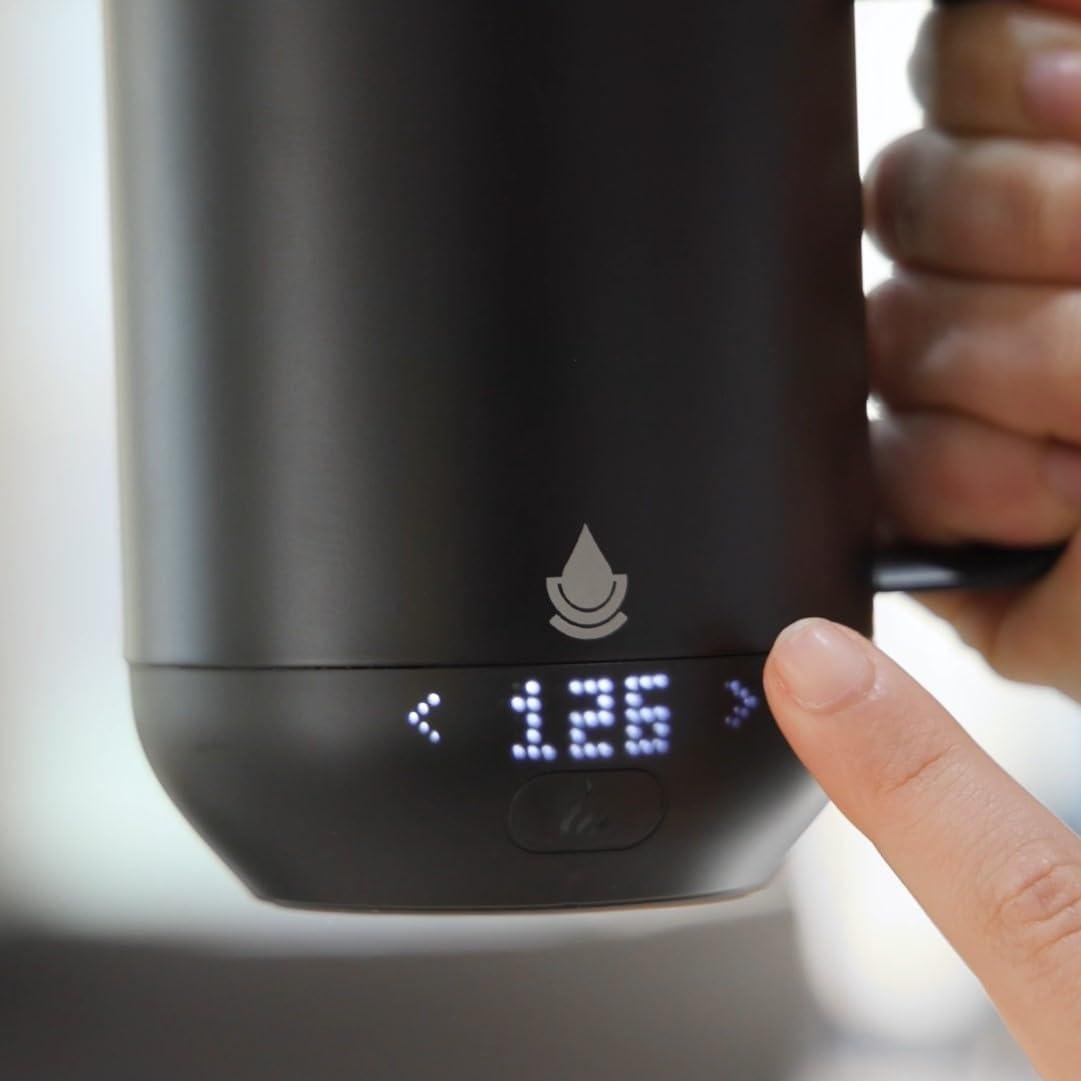 Taza autocalentable Ciups 0.47 L con control LED y batería