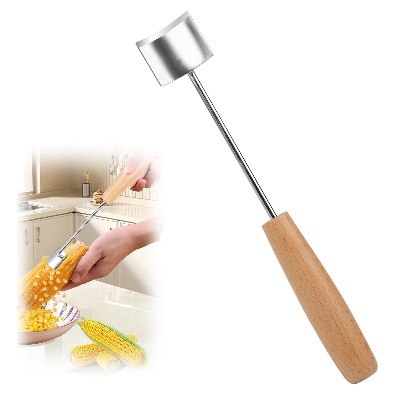 Pelador de Maíz Mivorpa con Mango de Madera Ecológico