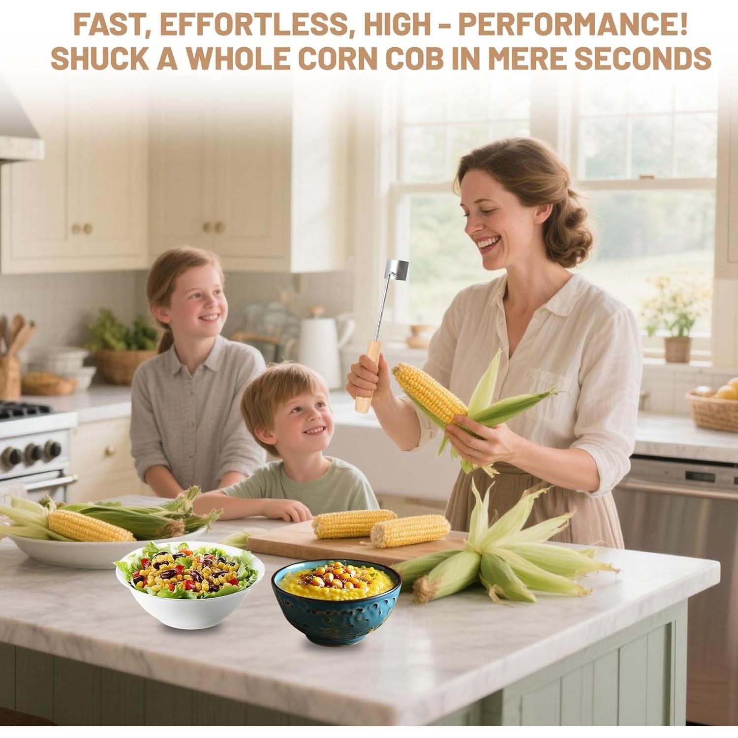 Pelador de Maíz Mivorpa con Mango de Madera Ecológico