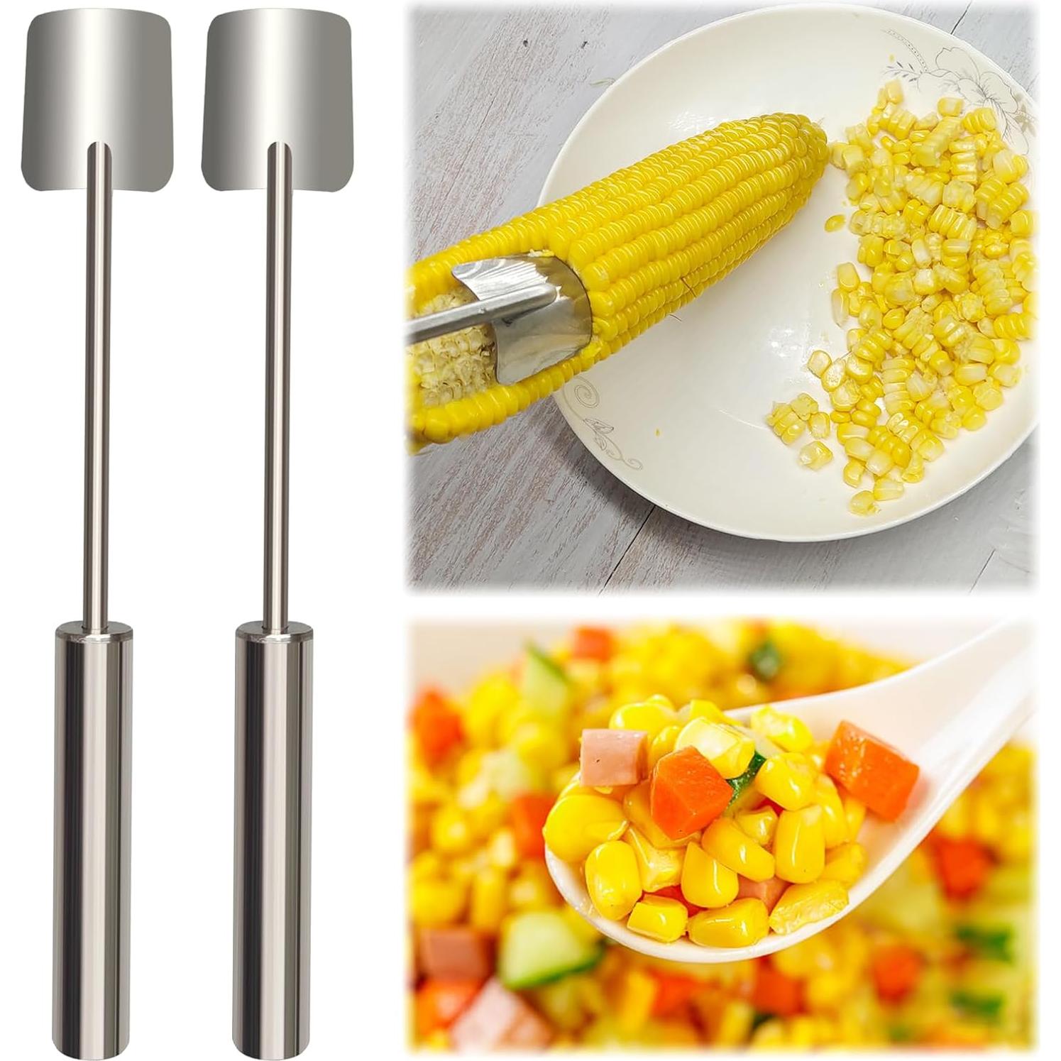 Pelador de Maíz EIJ Acero Inoxidable 2 Pcs 25 cm