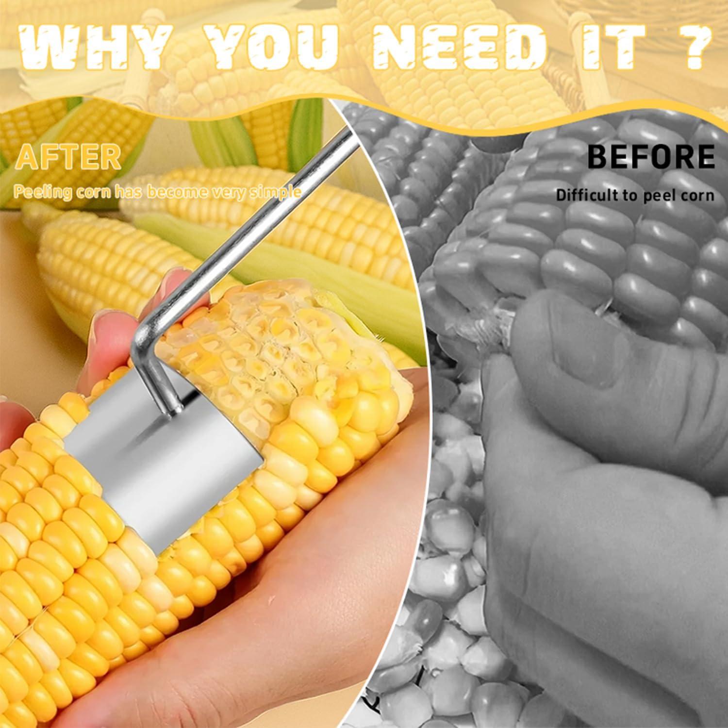 Pelador de Maíz Genérico de Acero Inoxidable 2PCS