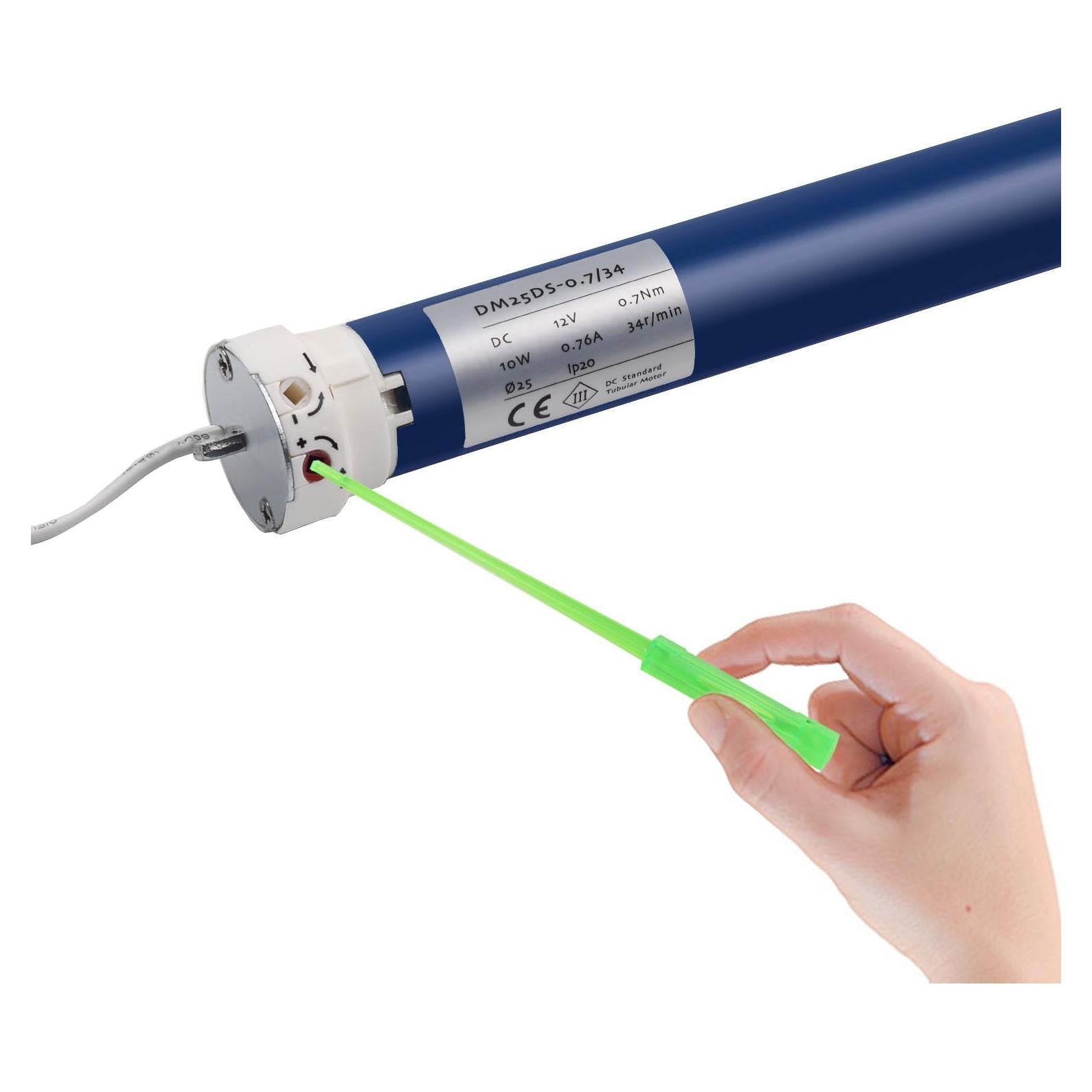 Motor de Sombra Eléctrico Rollerhouse DM25DS 12V para RV