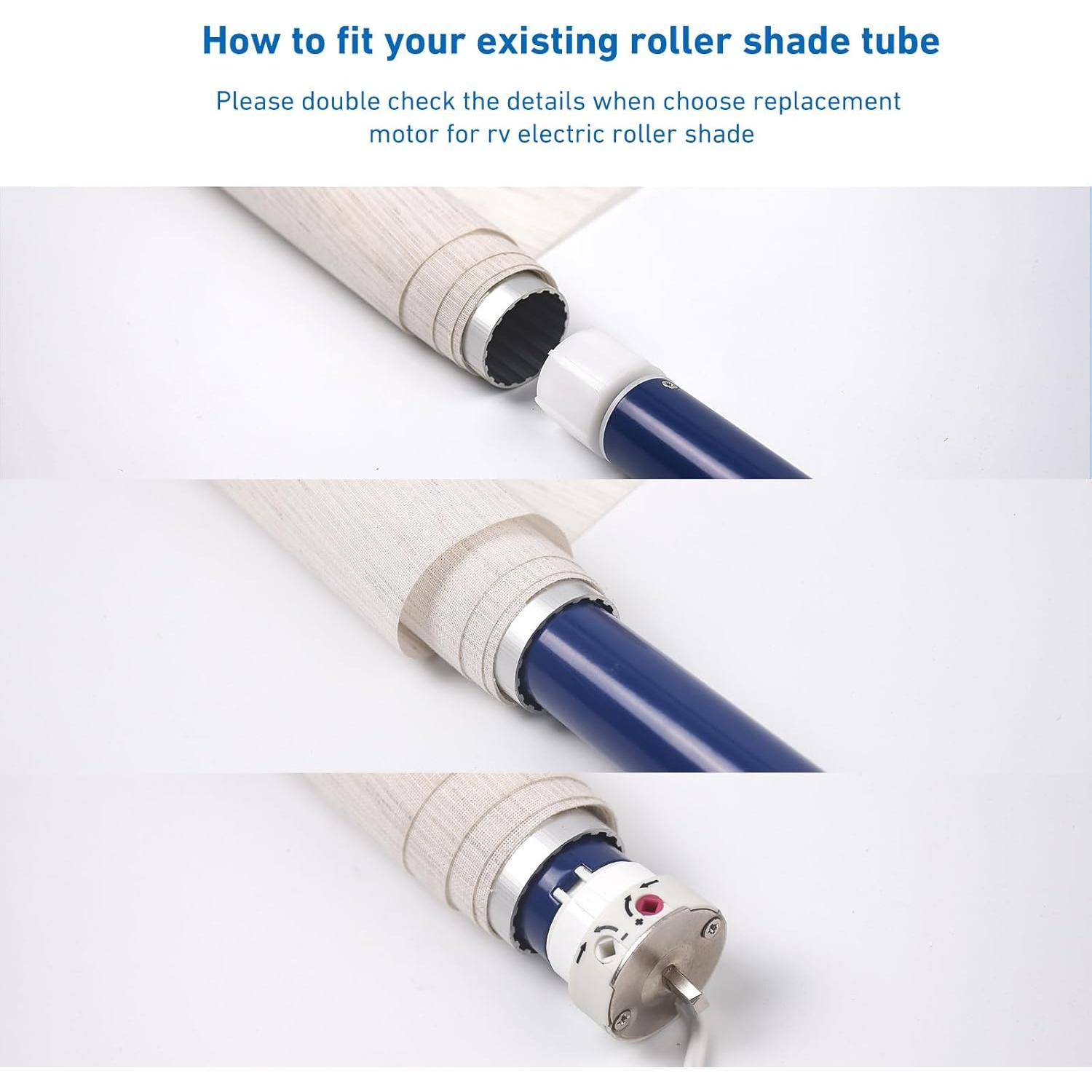 Motor de Sombra Eléctrico Rollerhouse DM25DS 12V para RV