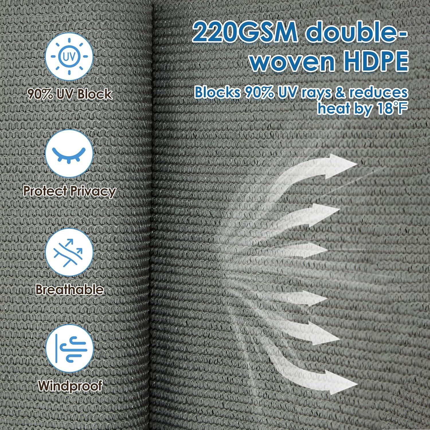 Persiana enrollable exterior OOTONAT 2.44x1.83m gris oscuro