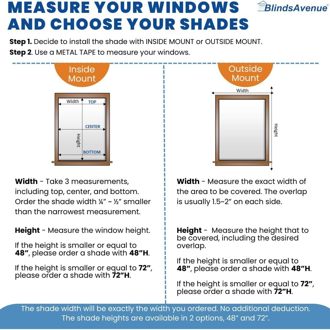 Sombra Celular Sin Cuerda BlindsAvenue 26.5x48" Filtrado Luz Blanco