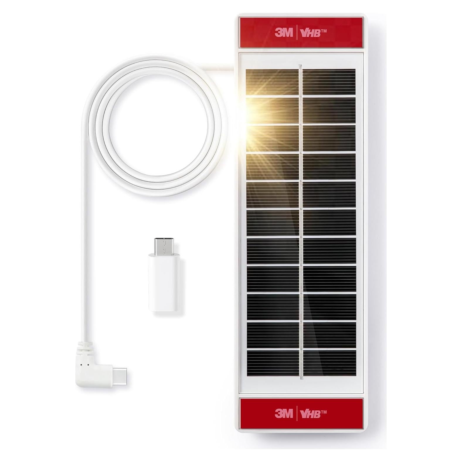 Panel Solar 1.3W JaeJaes USB-C para Persianas Motorizadas