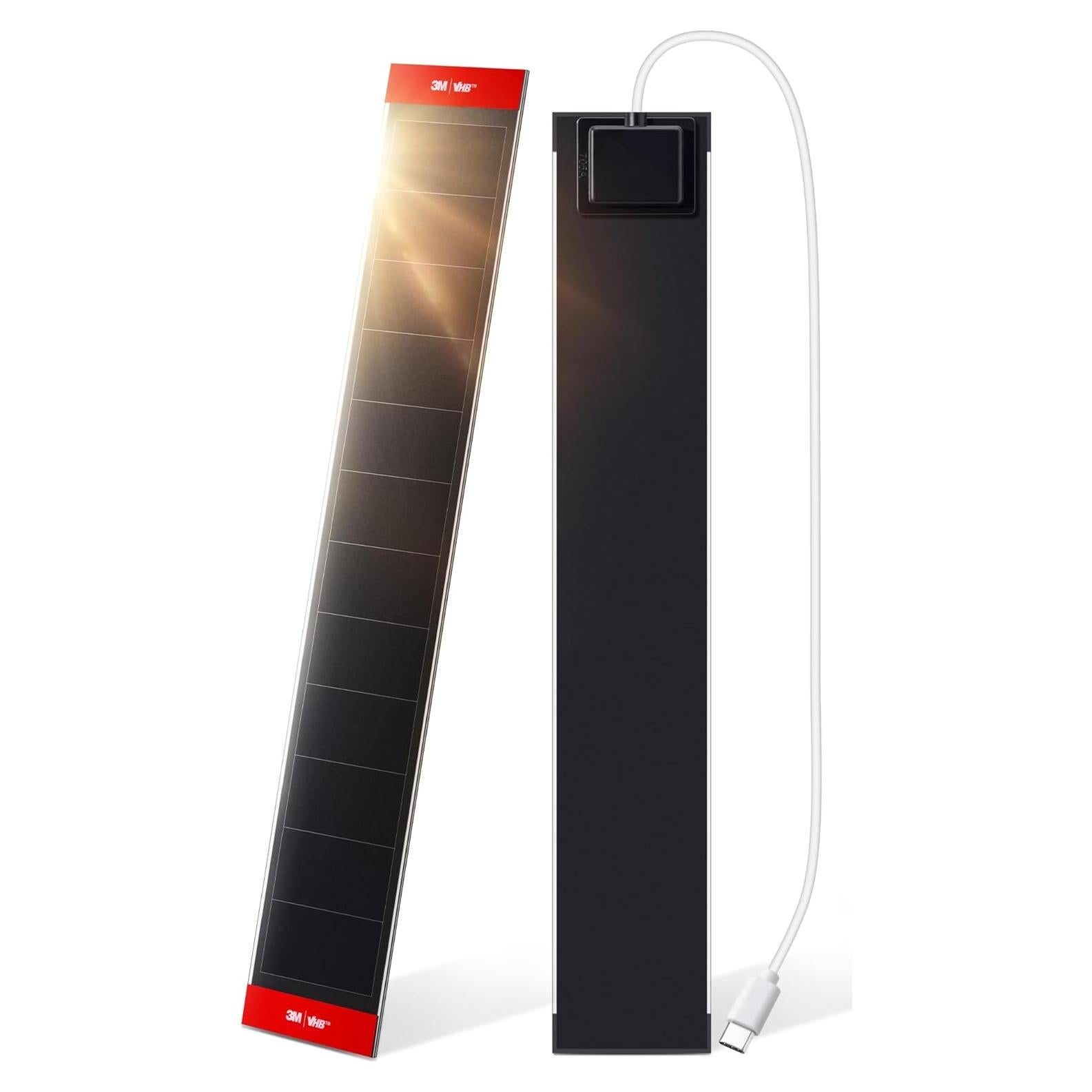 Panel Solar 3.4W 6V JaeJaes para Cortinas Motorizadas USB-C