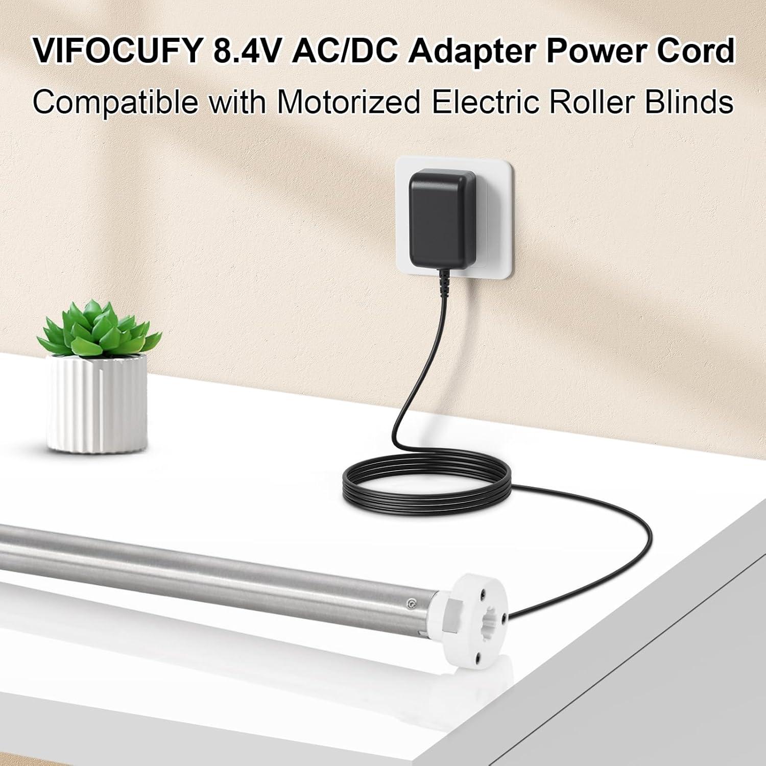 Adaptador de corriente VIFOCUFY 8.4V 1A para persianas eléctricas